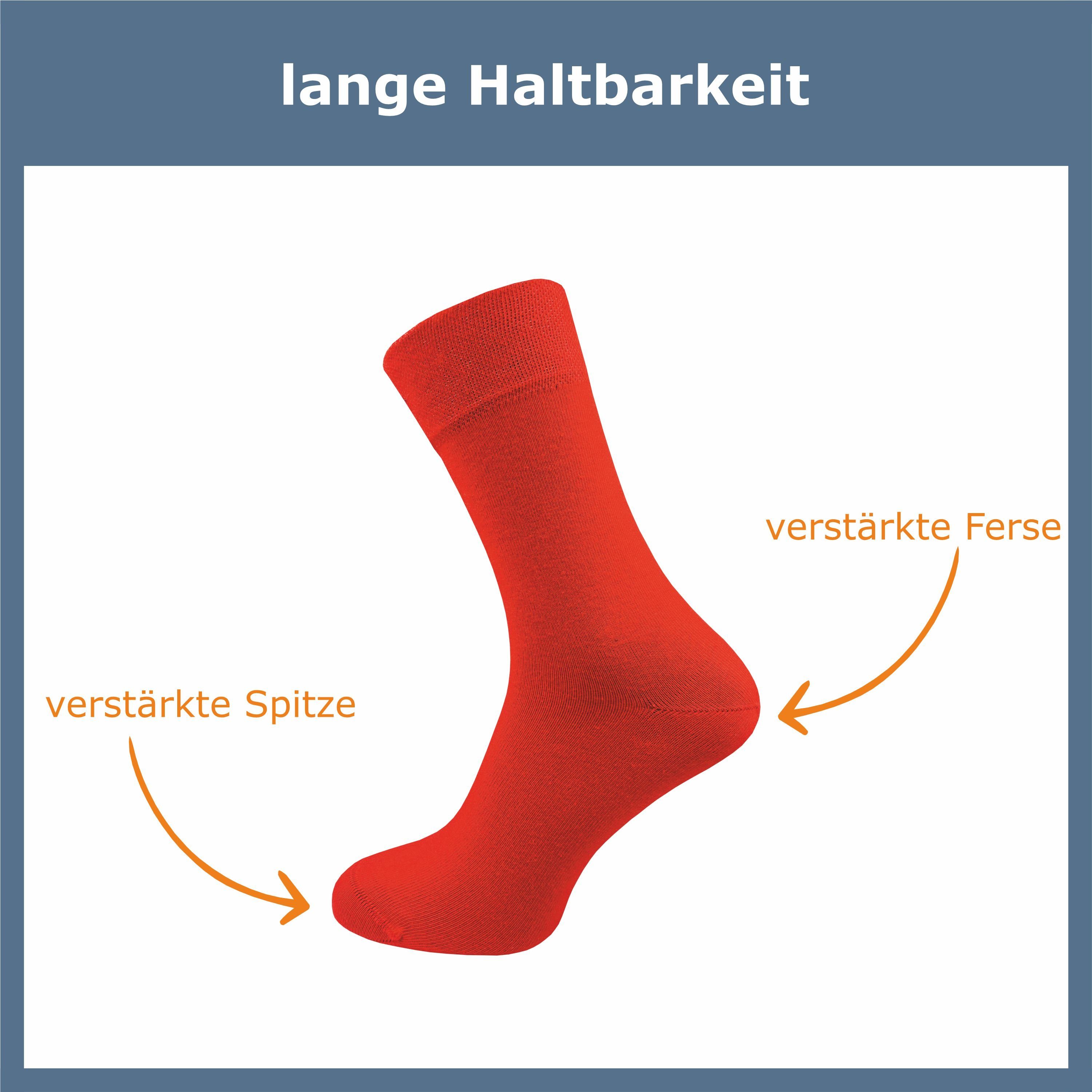 GAWILO Socken für Herren - Premium Komfortbund ohne drückende Naht (6 Paar) Weiche Socken aus hochwertiger, doppelt gekämmter Baumwolle – Bild 5 von 5