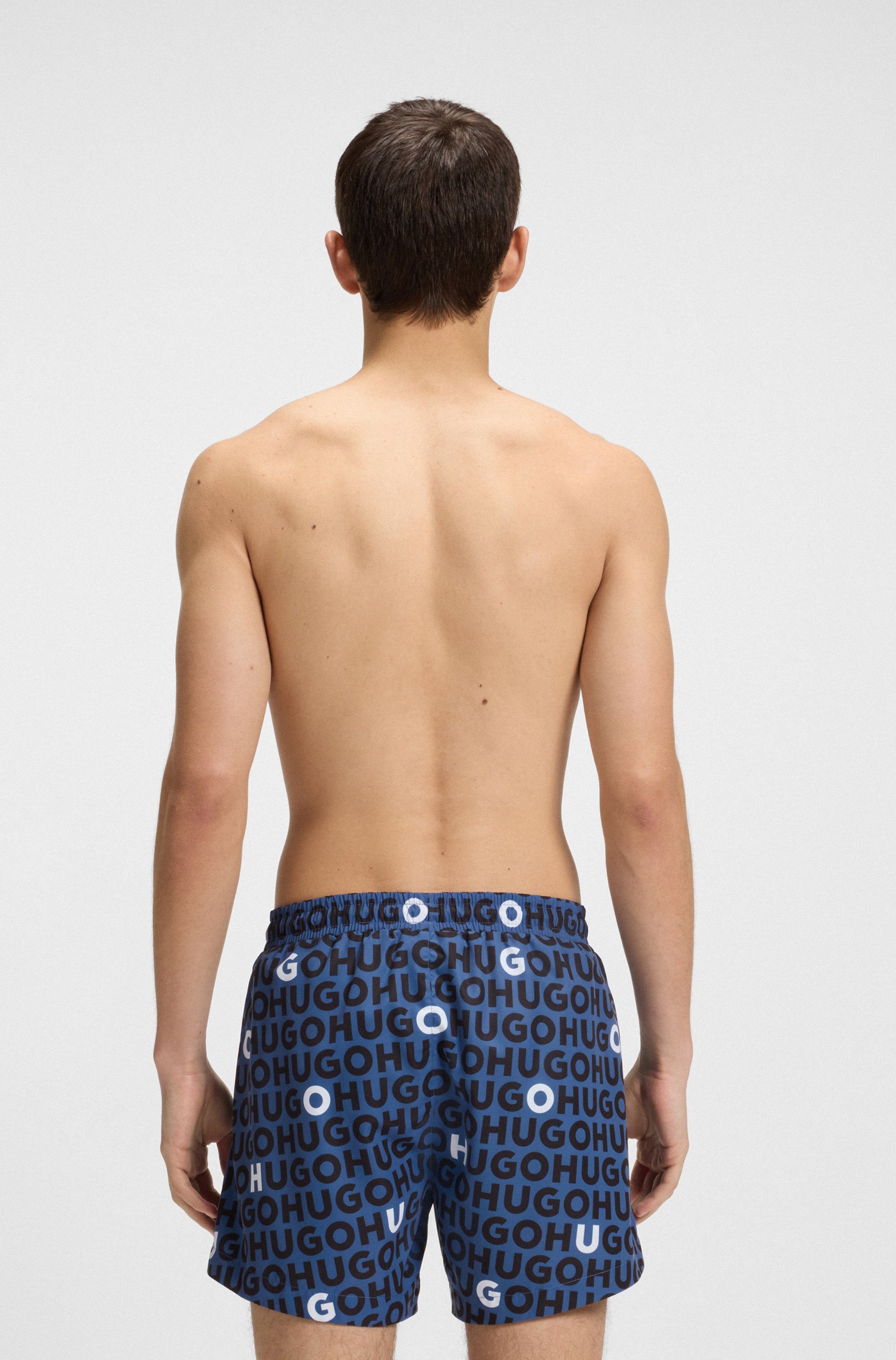 HUGO Badehose TORTUGA mit Allover-Logoschriftzug günstig online kaufen