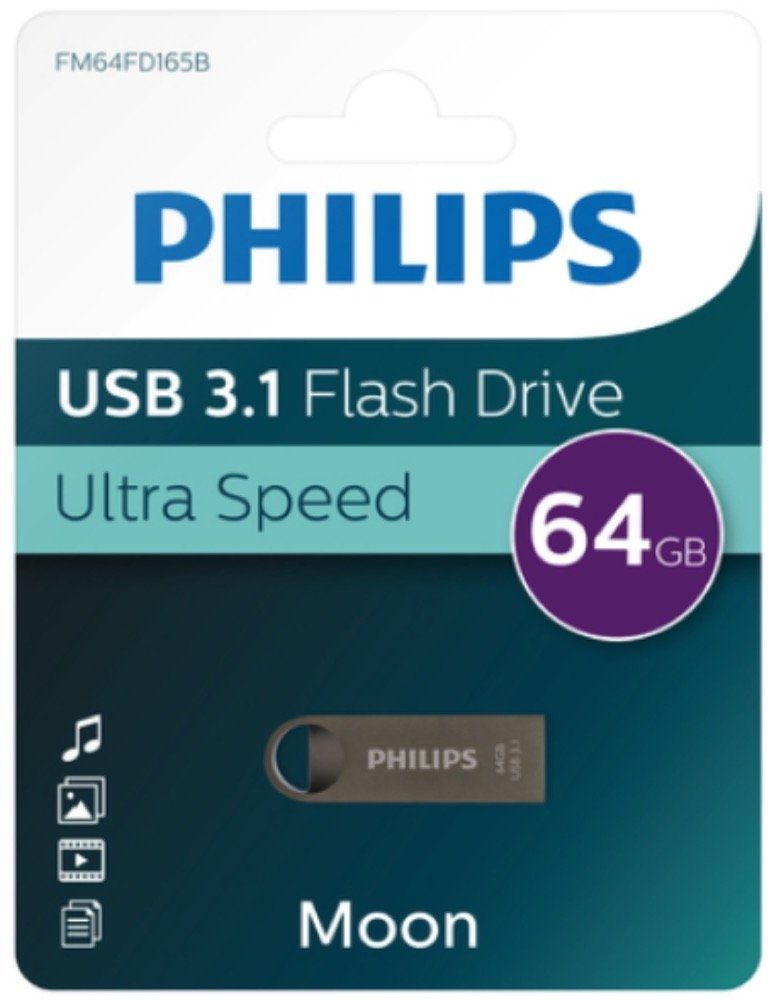 64GB Speicherstick Moon Aluminium grau USB 3.1 USB-Stick