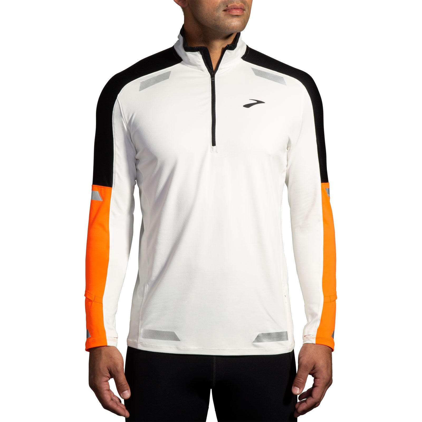 Brooks Langarmshirt Run Visible 1/2 Zip 2.0 Men 211516-167 Gut sichtbar im Dunkeln