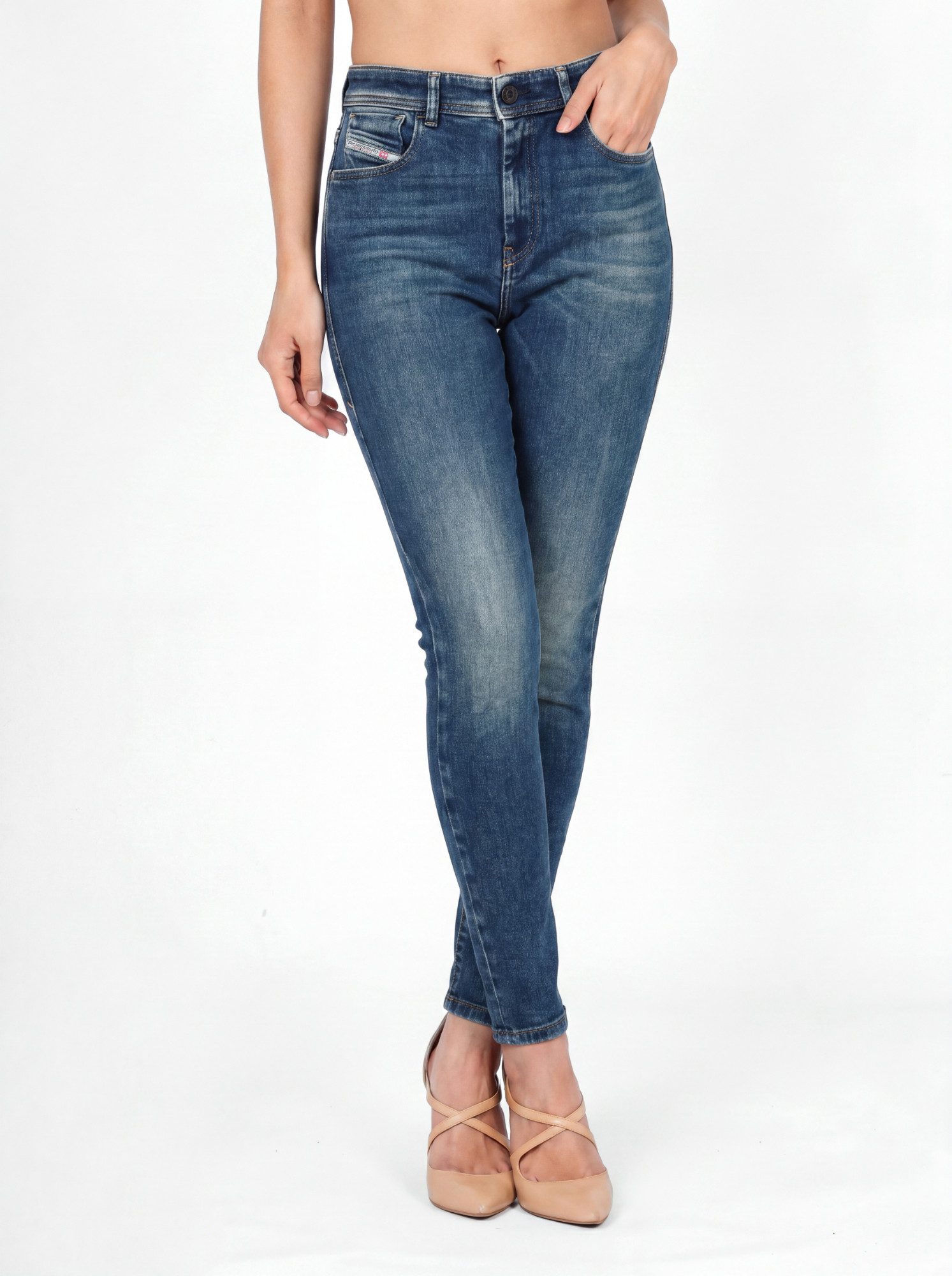 Diesel Skinny-fit-Jeans High Waist - 1984 SLANDY-HIGH Knöchelfrei, Hoher Stretch