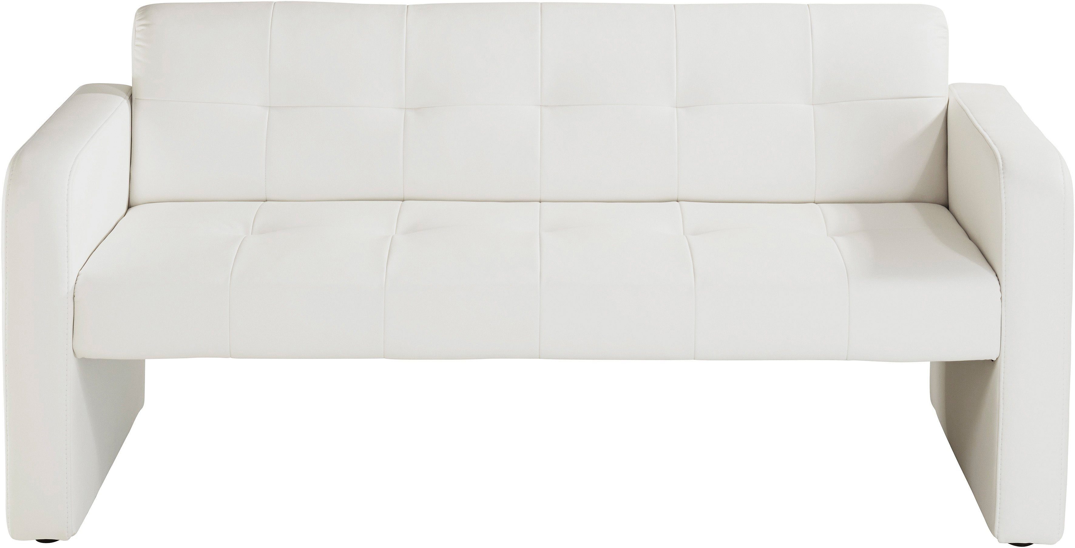 exxpo - sofa fashion Sitzbank Barista Küchensofa, kompakte Stellmaße, Sitzhöhe 49cm, mit Rückenlehne