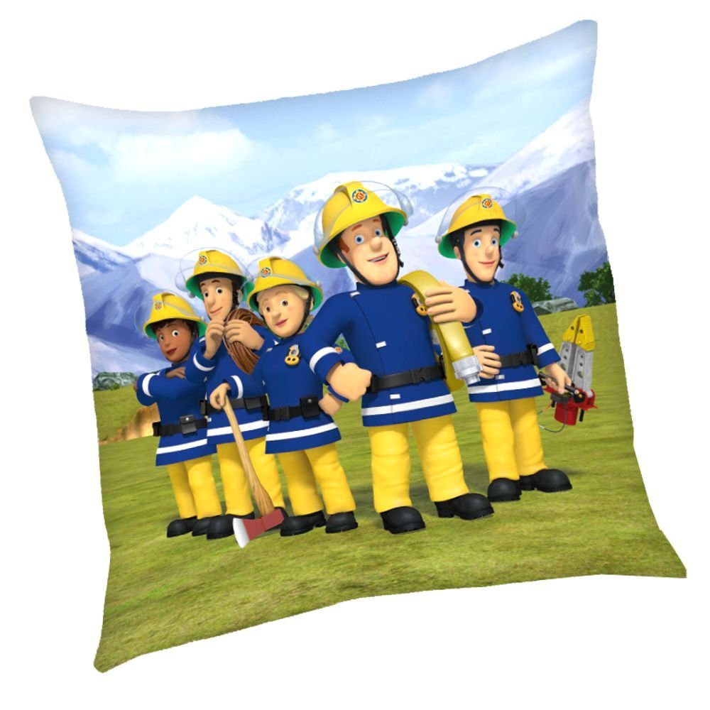 Feuerwehrmann Sam Dekokissen Bergrettung Kinder Deko-Kissen 40 x 40 cm Feuerwehrmann Sam