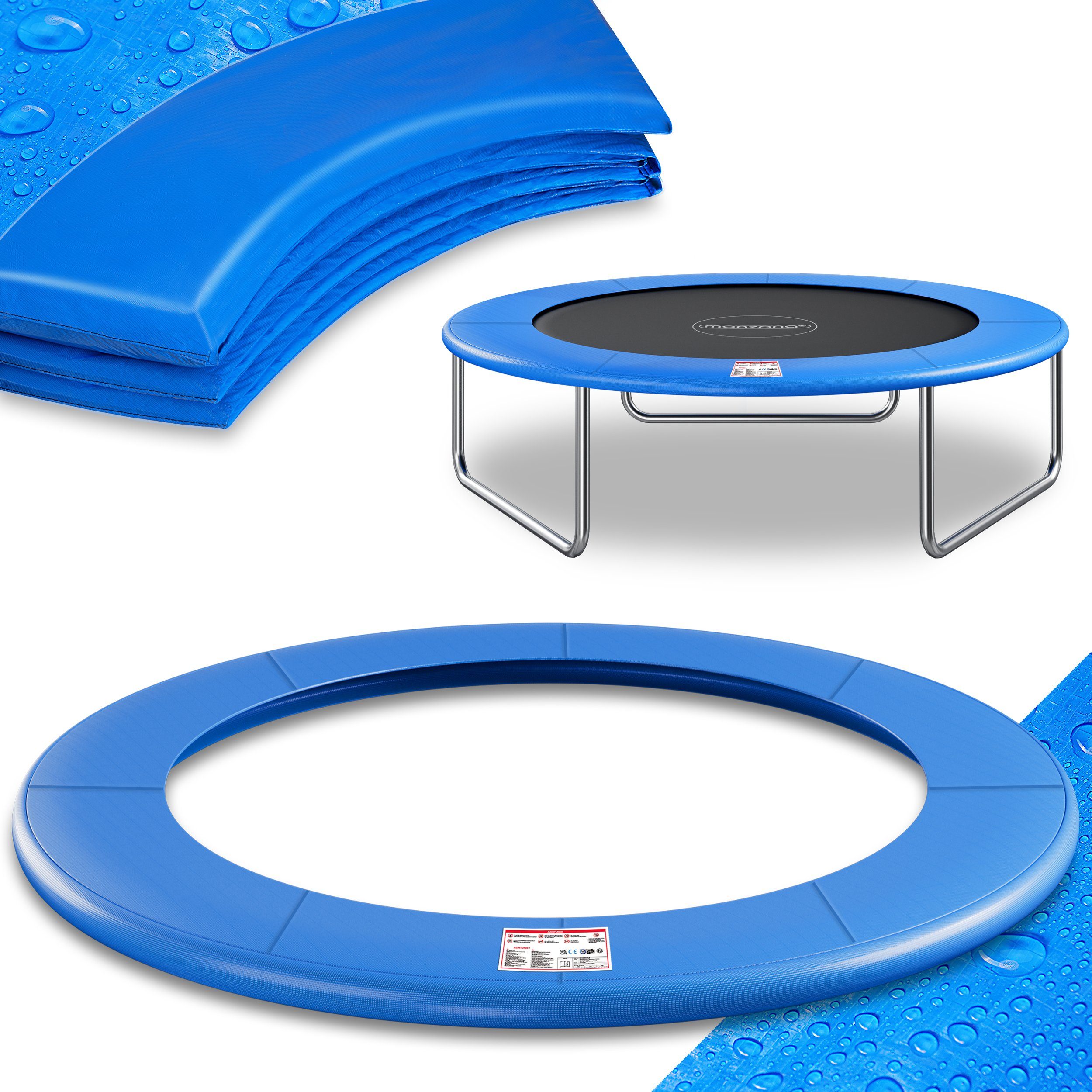 monzana Trampolin-Abdeckplane, Trampolin Randabdeckung Ø 366 cm 30cm breit 100% UV-beständig