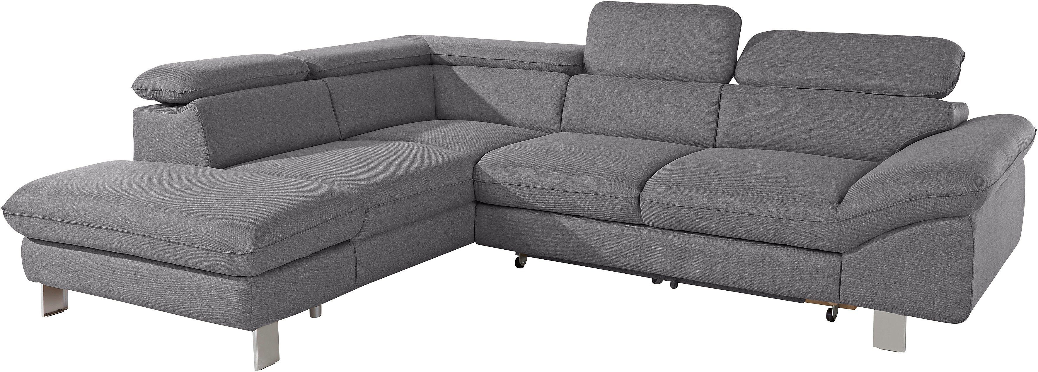 COTTA Ecksofa "Driver L-Form", mit Kopfteilverstellung, wahlweise mit Bettf günstig online kaufen