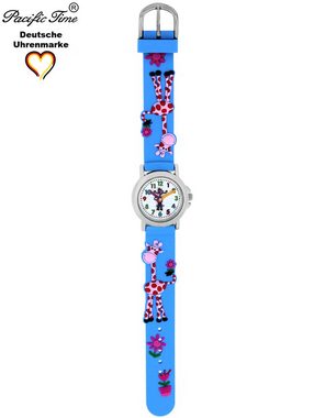 Pacific Time Quarzuhr Kinder Armbanduhr Giraffe Silikonarmband, Gratis Versand