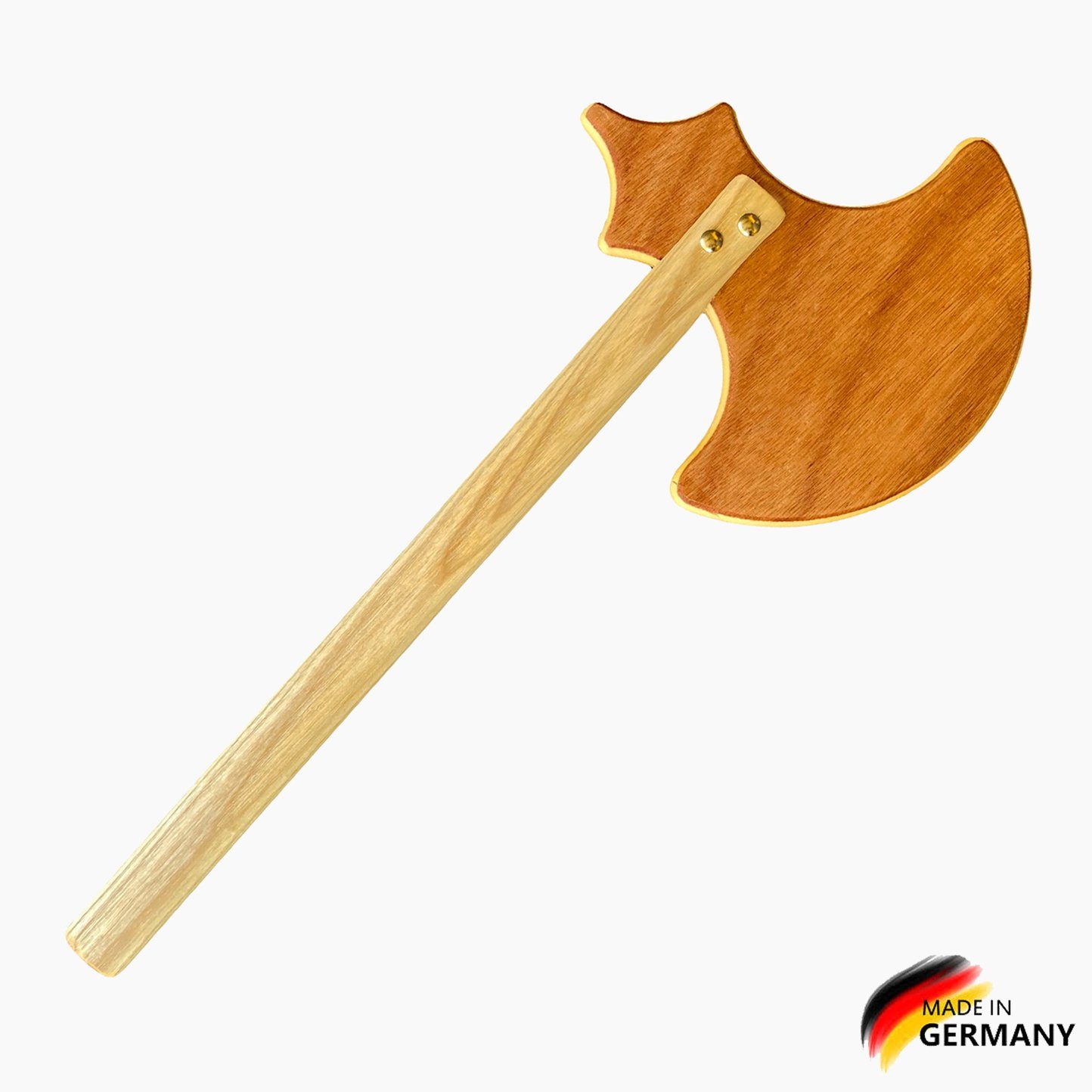 Madera Spielzeuge Spielzeug-Axt Axt für kleine Ritter, (packung, 1-tlg., set), Der Axtstiel aus stabilem Eschenholz.