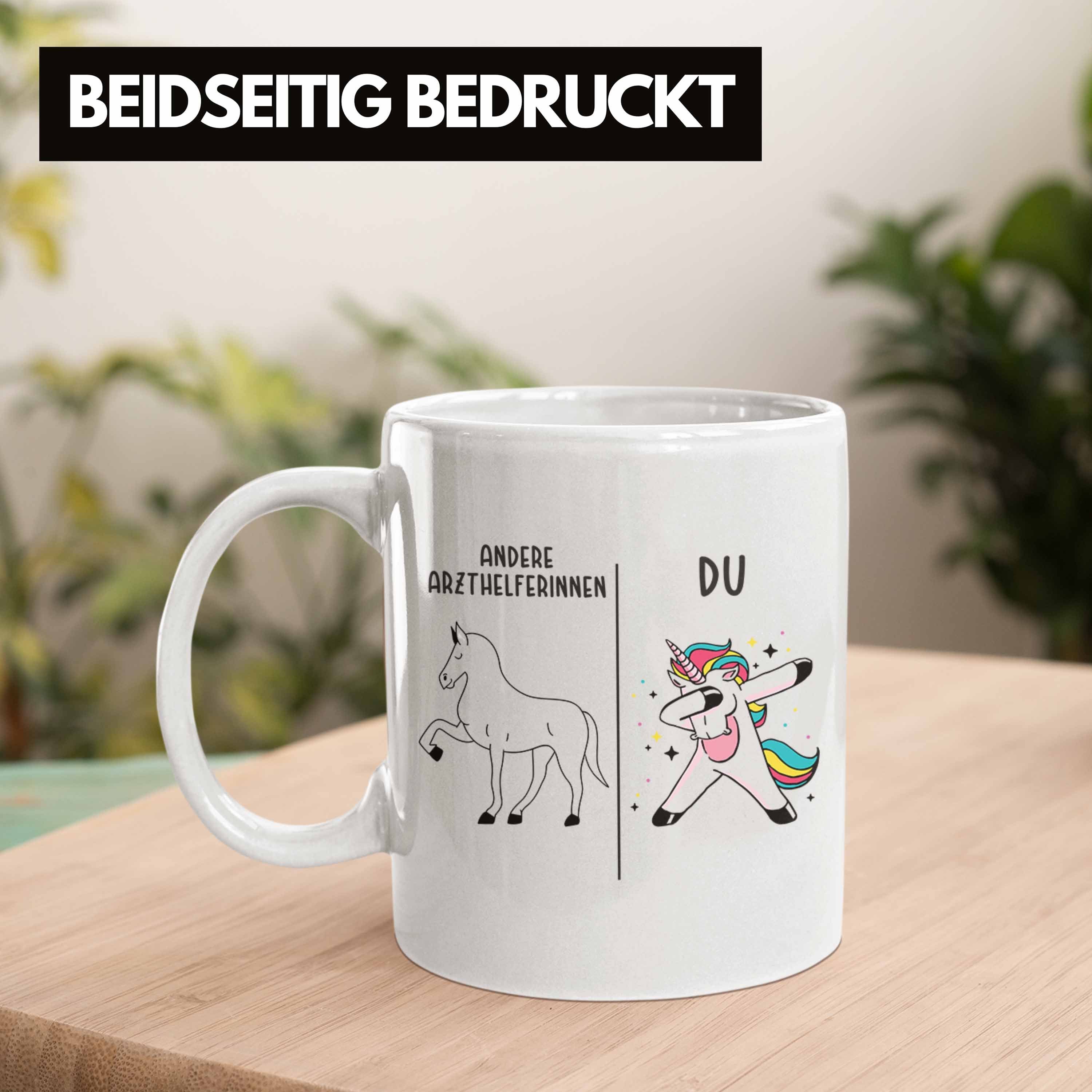 Dankeschön Geschenk Arzthelferin Trendation mit - Tasse Geschenkidee Tasse Trendation Danke Spruch für Weiss Arzthelferinnnen