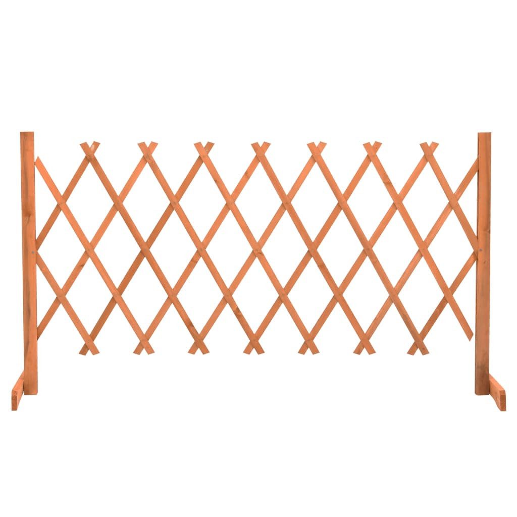 vidaXL Gartentor Garten-Rankzaun Orange 150x80 cm Massivholz Tanne Holz