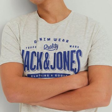 Jack & Jones T-Shirt 3er Pack JJelogo Tee SS O-Neck mit Logo-Print auf der Vorderseite