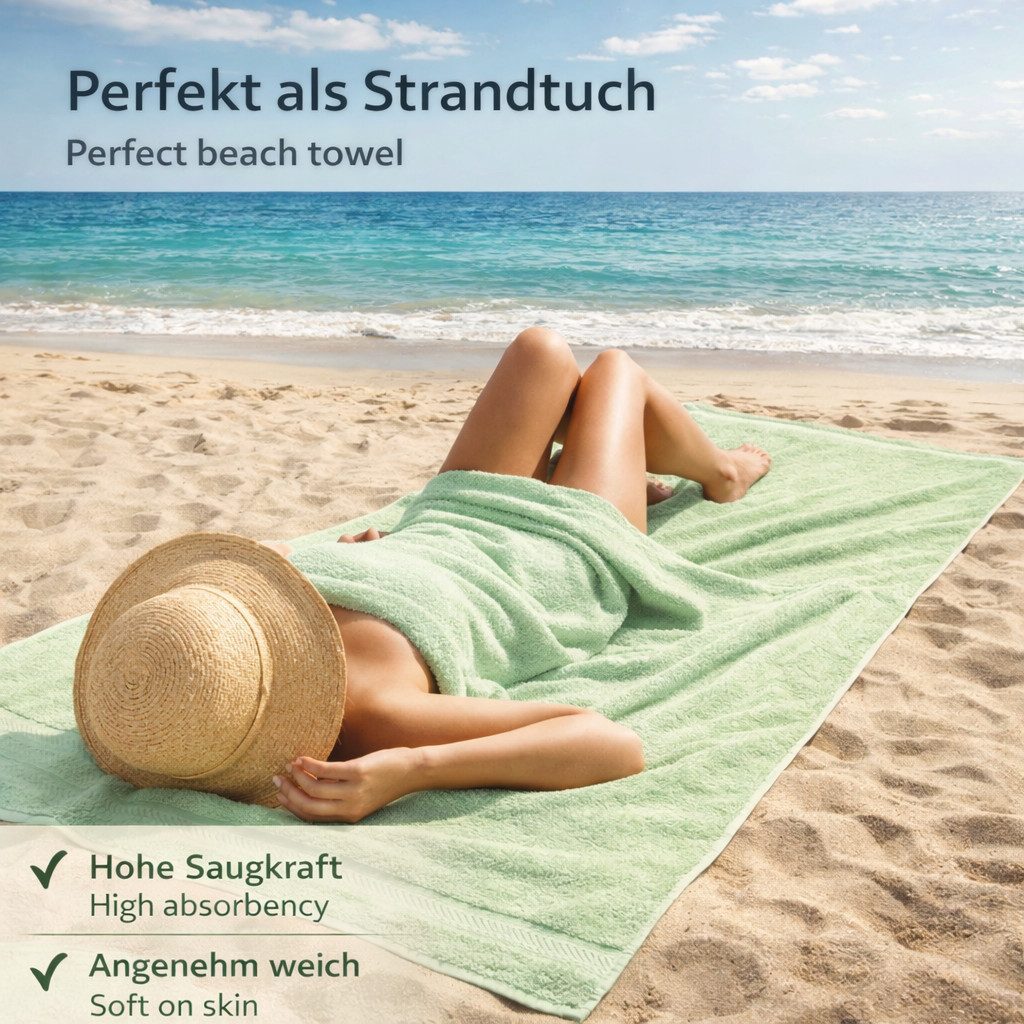 Betz Badetuch Palermo Größe 100 x 200 cm Saunatuch, 100% Baumwolle (1 Stück, 1-St)