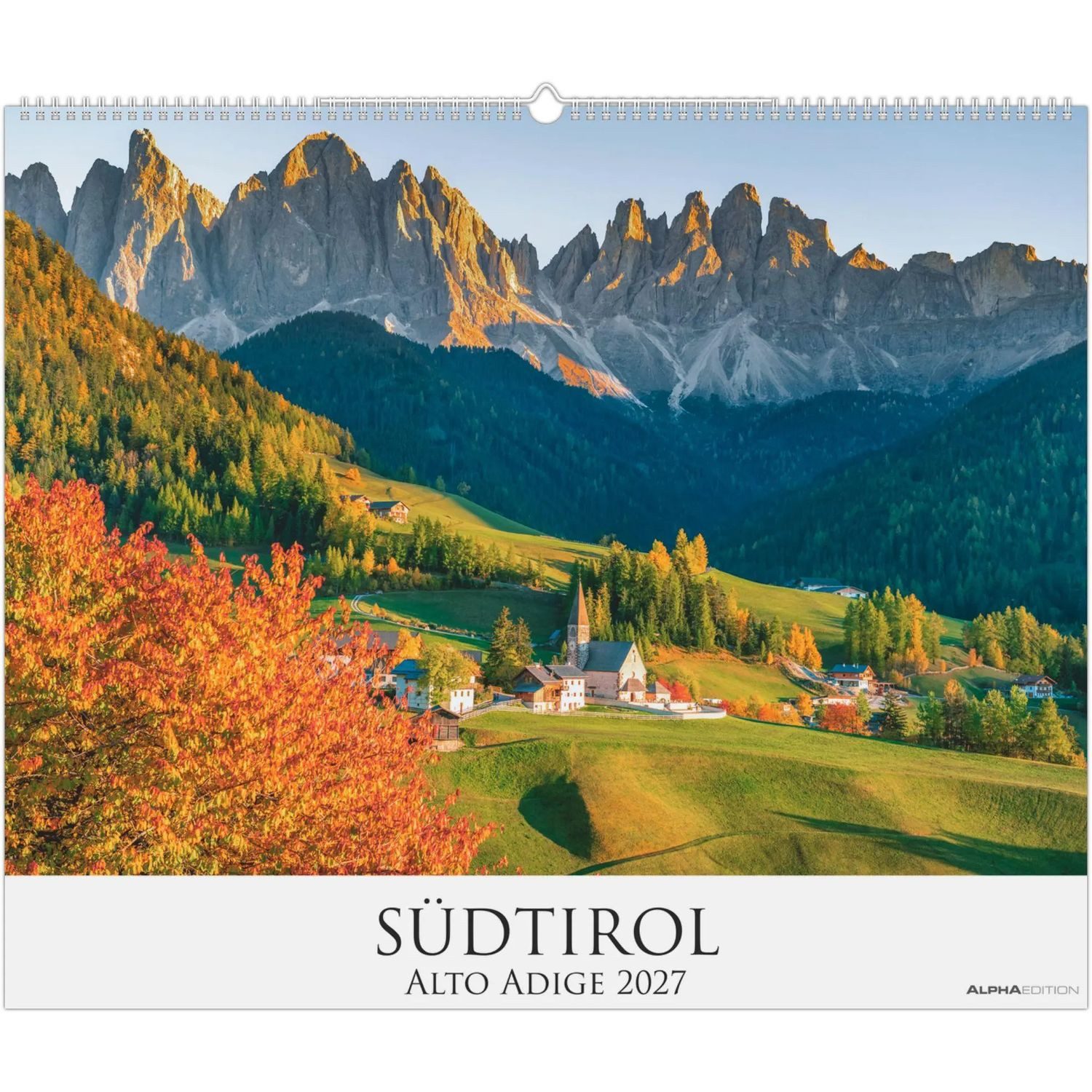 Alpha Edition Wandkalender Südtirol 2027