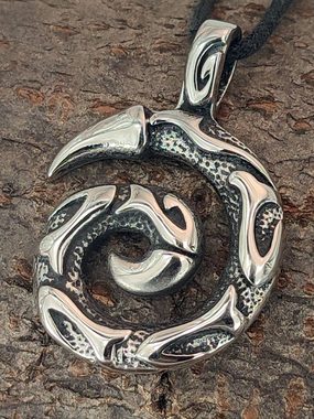 Kiss of Leather Kettenanhänger Drachen Krallen Anhänger aus Edelstahl Drachenkralle Spirale