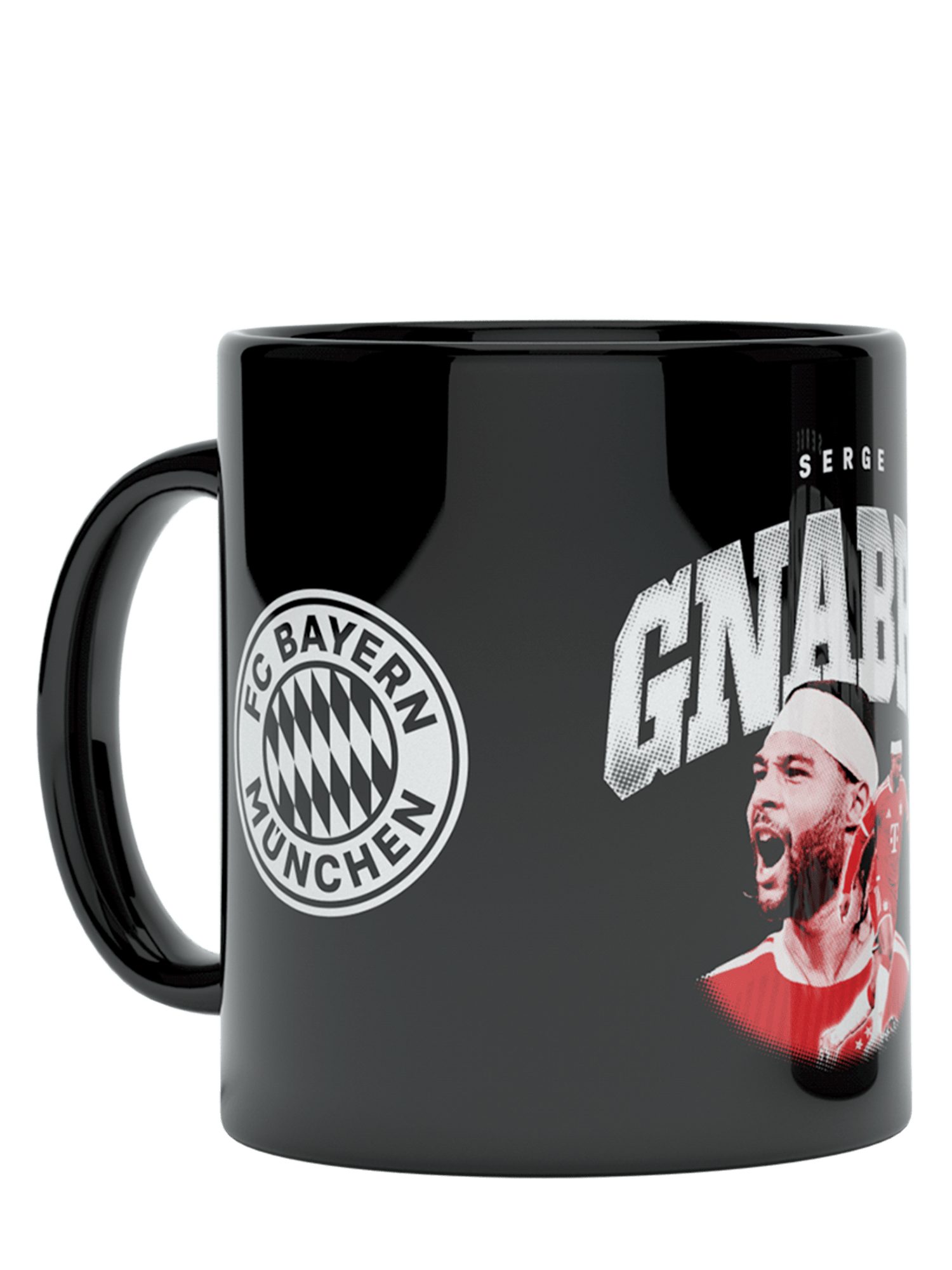 FC Bayern München Tasse FC Bayern München I Tasse Gnabry 0,3 l I Schwarz, Keramik