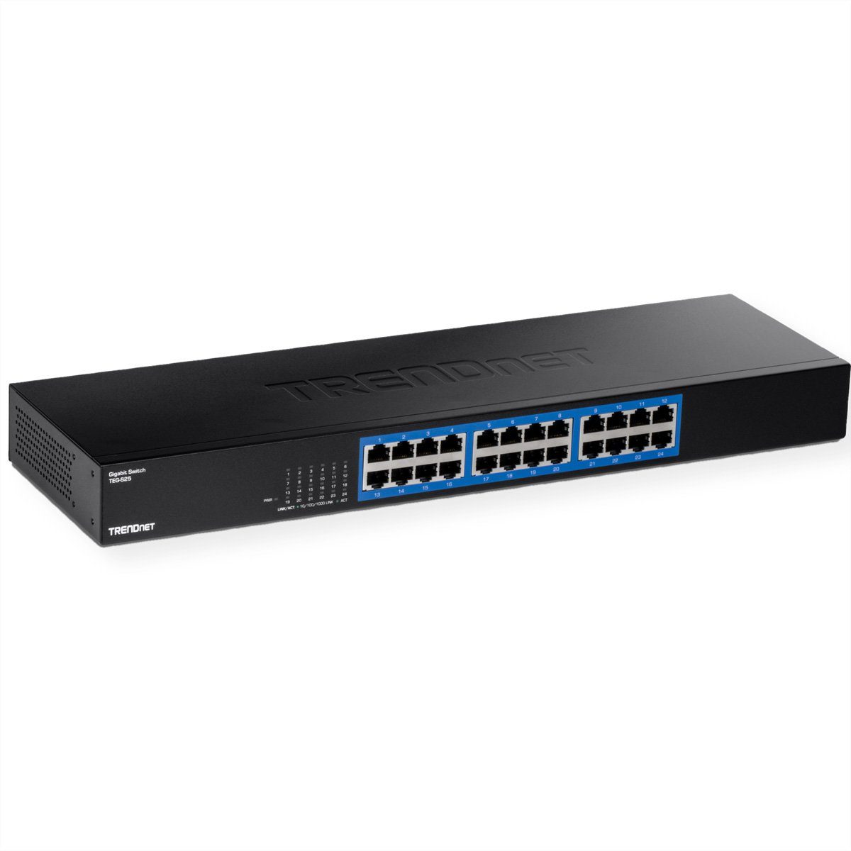 Port Switch Rack Netzwerk-Switch Gigabit Mount TEG-S25 Trendnet 24