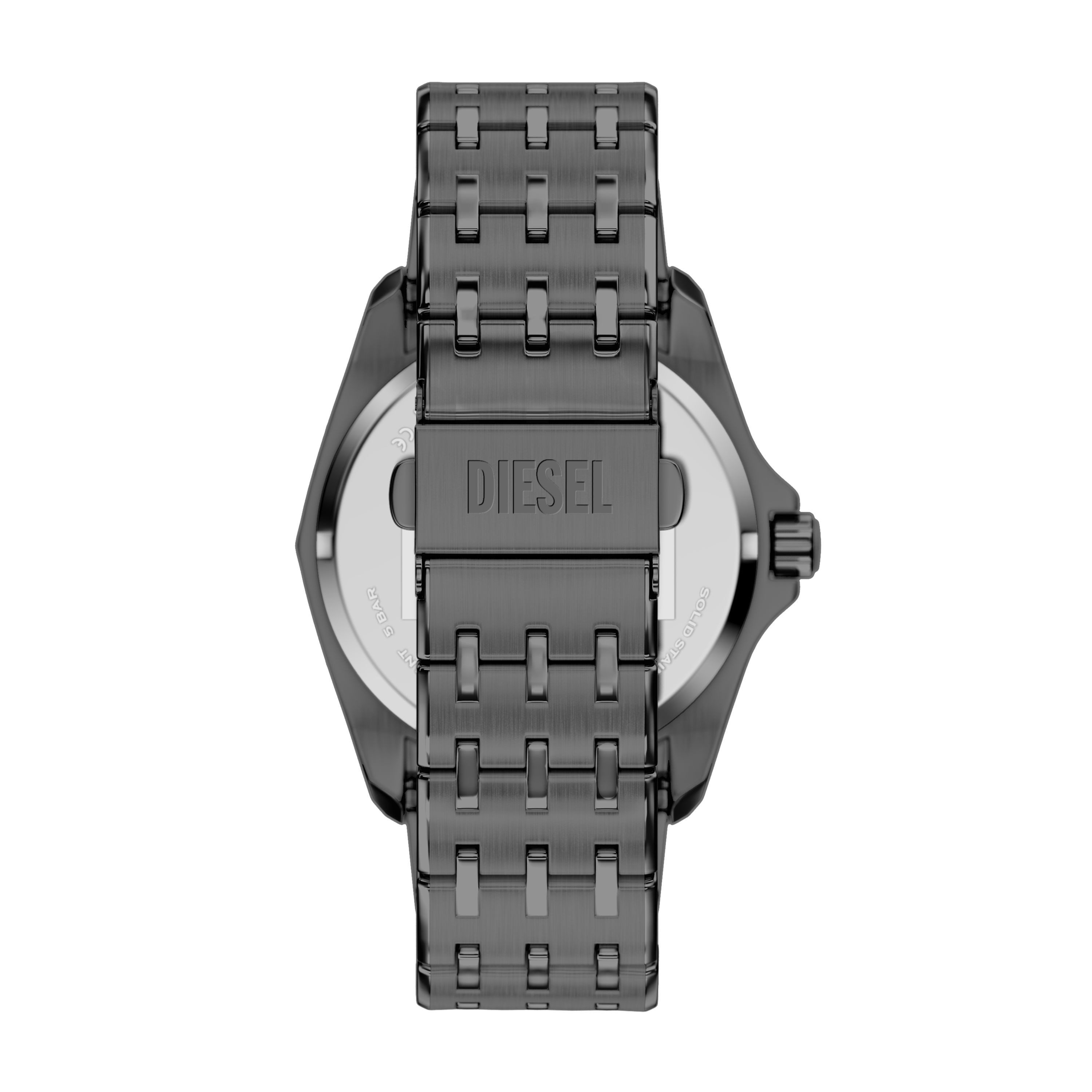 Diesel Quarzuhr Stinger 3-Hand DZ2238, Armbanduhr, Herrenuhr, Edelstahlarmband, analog