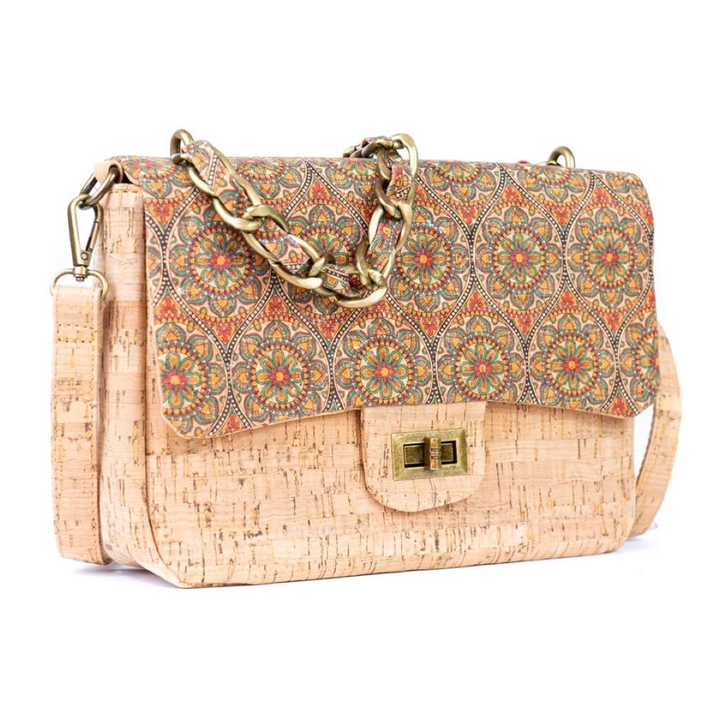 Schultertasche Elegante Umhängetasche aus Kork – stilvoll und einzigartig