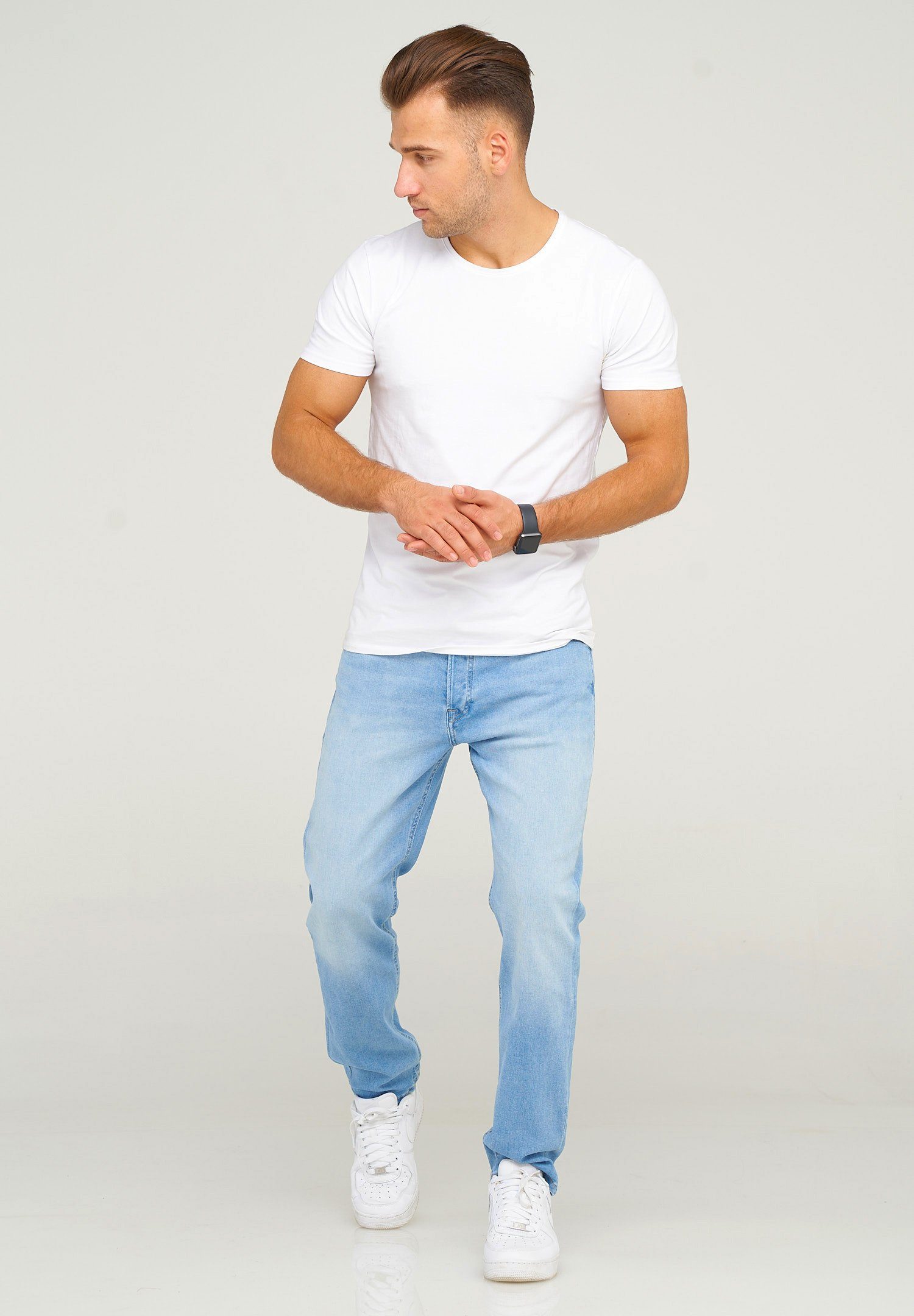 Jack & Jones Comfort-fit-Jeans JJIMIKE JJARIS im Used-Look mit Stretchantei günstig online kaufen