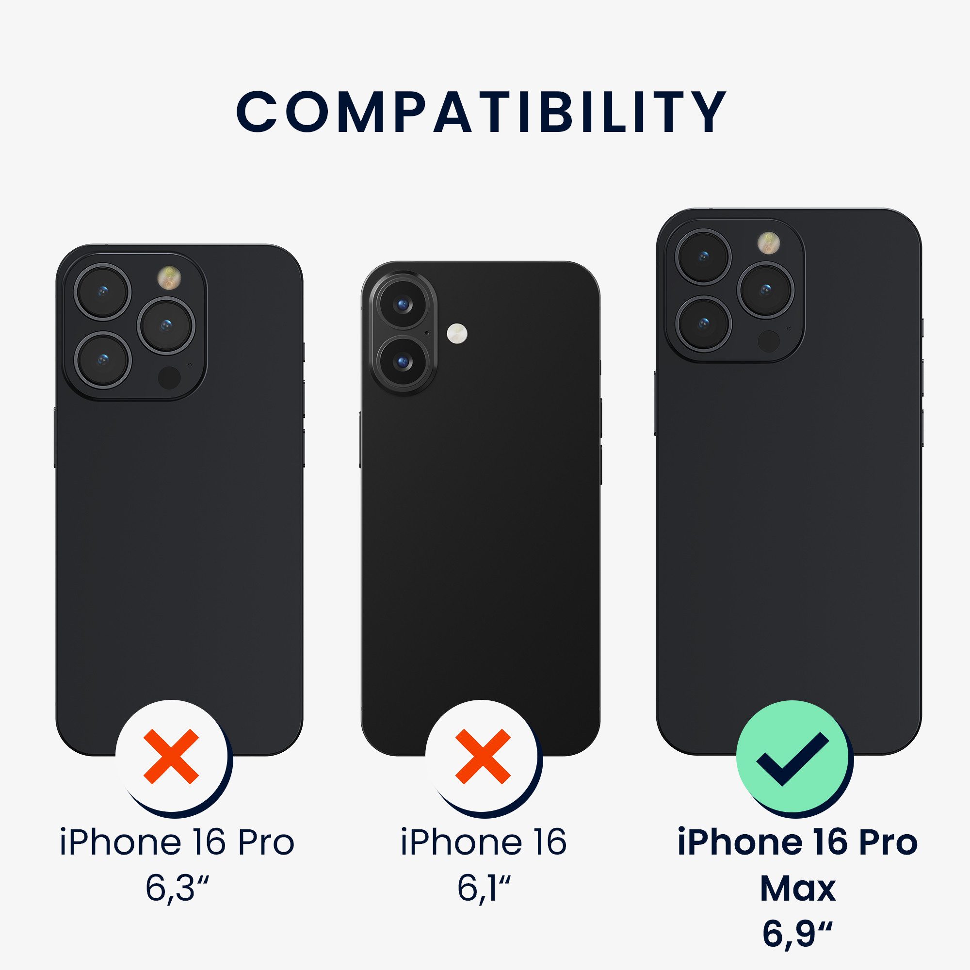 kwmobile Smartphone-Hülle Handyhülle für Apple iPhone 16 Pro Max Hülle, gummierte Handy Silikon Case - Schutzhülle Cover