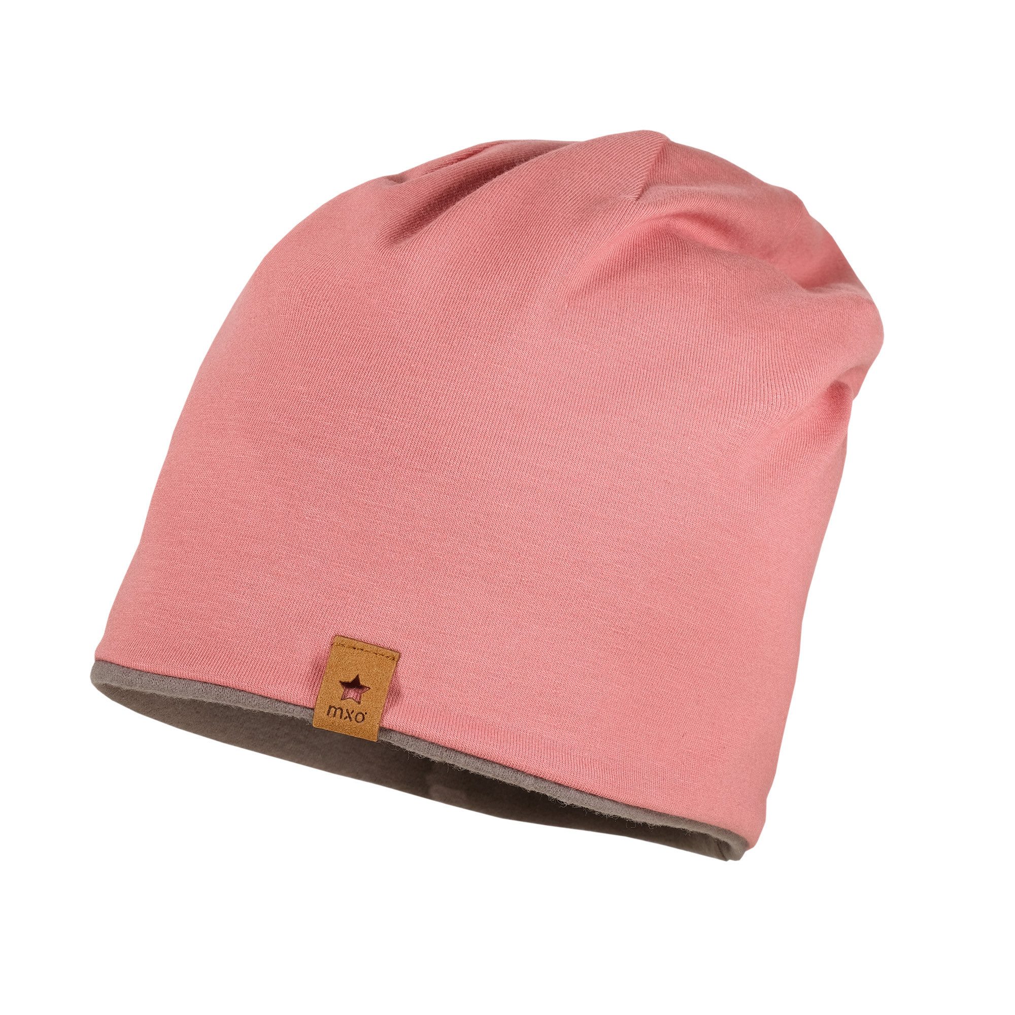 MAXIMO Jerseymütze KIDS-Beanie, Jersey uni gerautes Jerseyfutter (1-St) Baumwolljersey