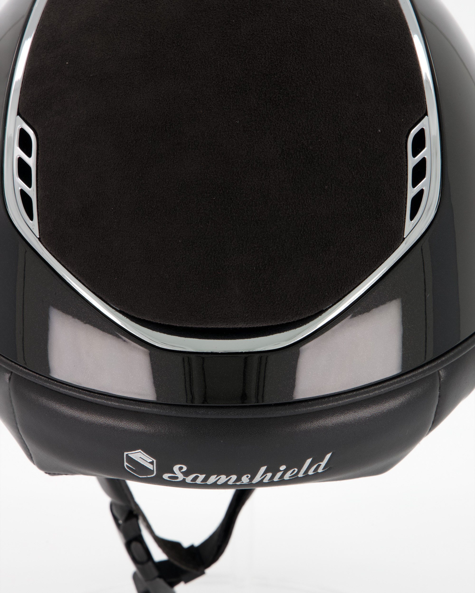 Samshield Reithelm Reithelm 2.0 Miss Shield Shadowglossy Black, Top Alcantara Black, Fron