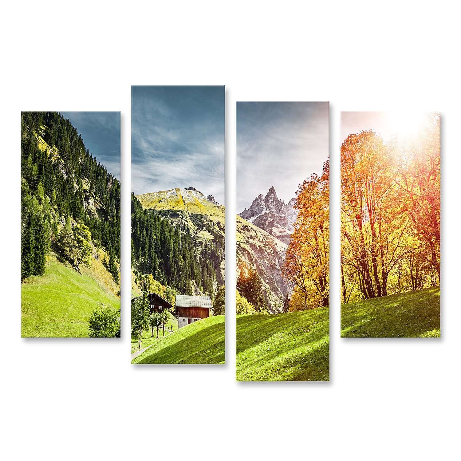islandburner Leinwandbild Einödsbach Bei Oberstdorf Allgäu Bilder