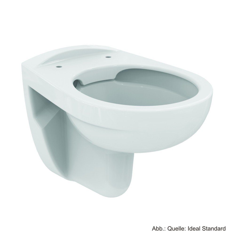 WC-Komplettset Ideal Standard Eurovit Wand-Tiefspül-WC ohne Spülrand, weiss, K284401