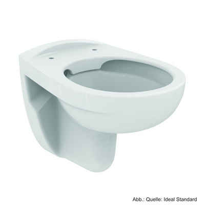 Ideal Standard Waschbecken Ideal Standard Eurovit Wand-Tiefspül-WC ohne Spülrand, weiss, K284401