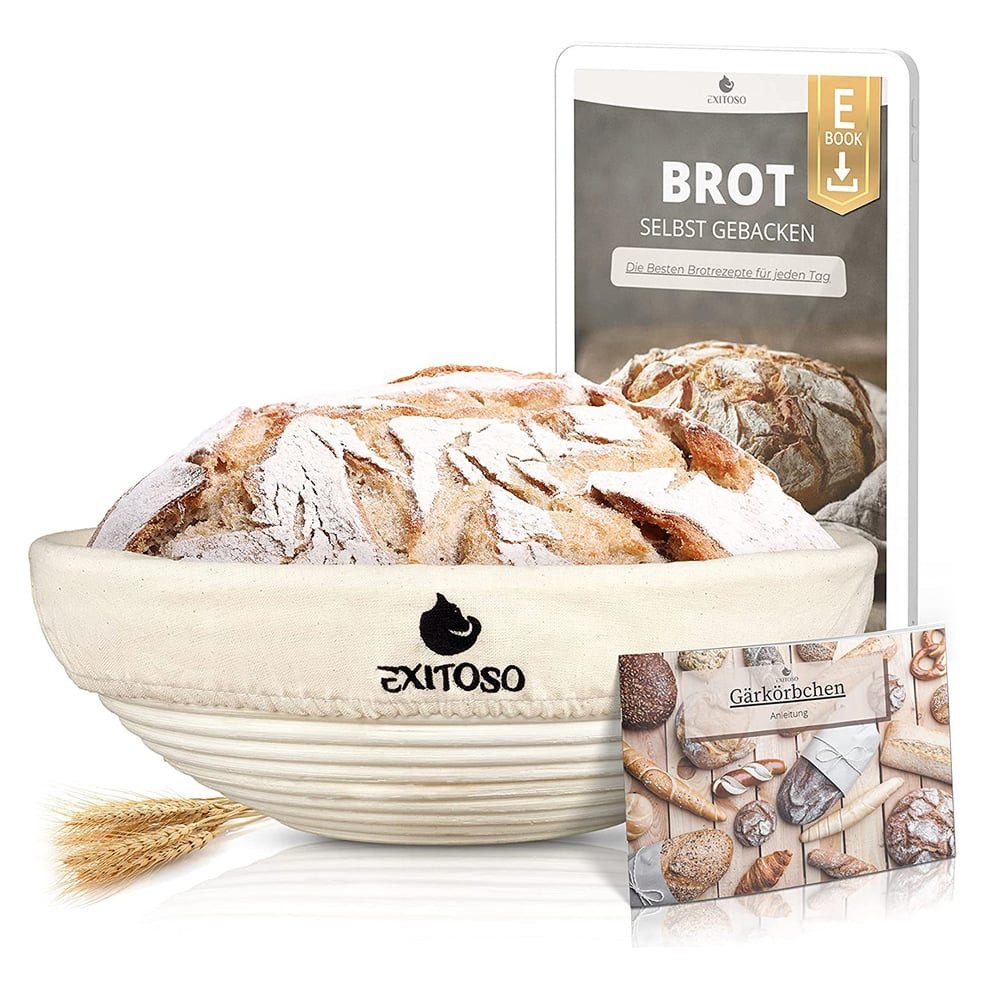 Exitoso Gärkorb Rund, einfach frisches Brot backen - nachhaltig gesund