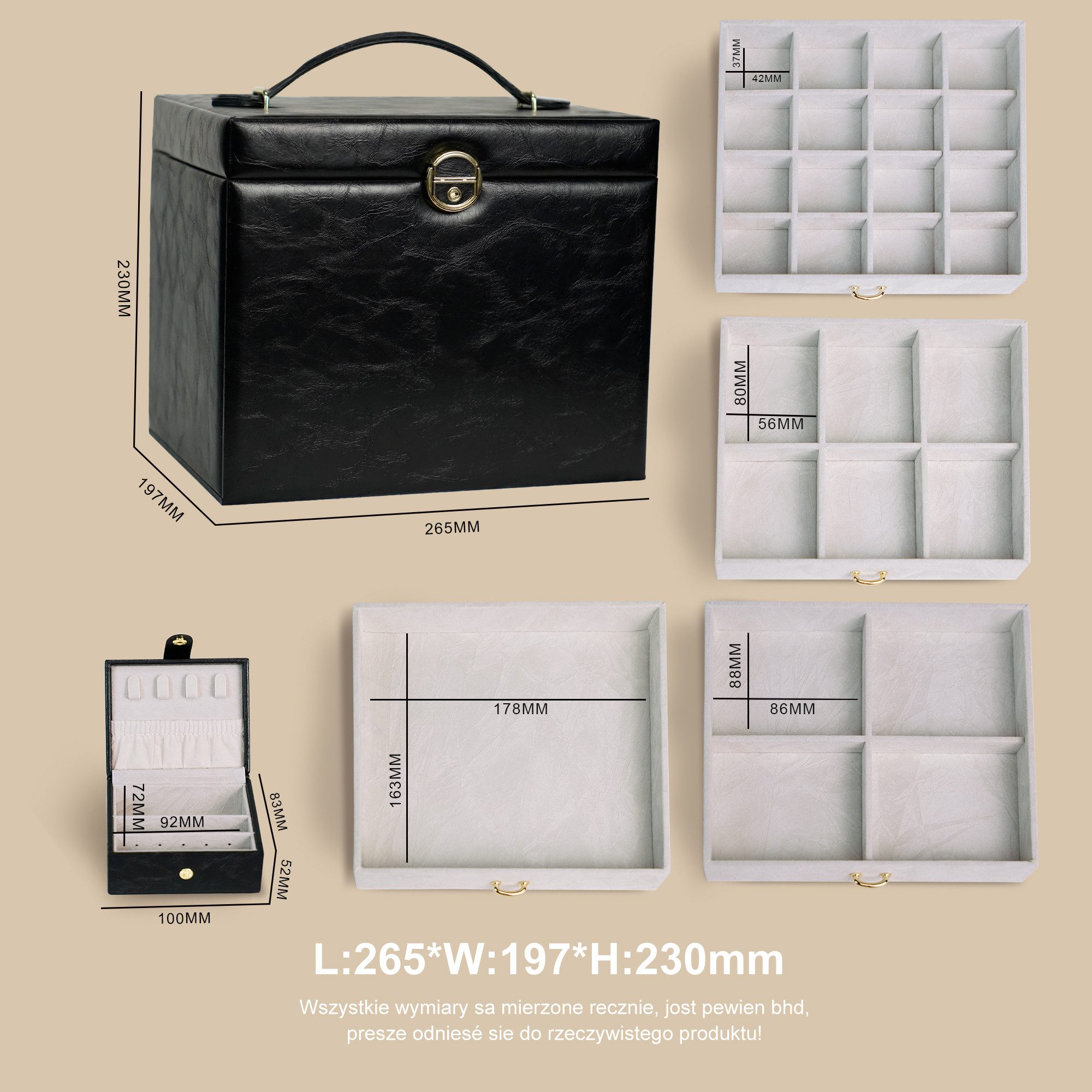 AdelDream Schmuckkasten Fünfstöckiges Schmuckkästchen. günstig online kaufen