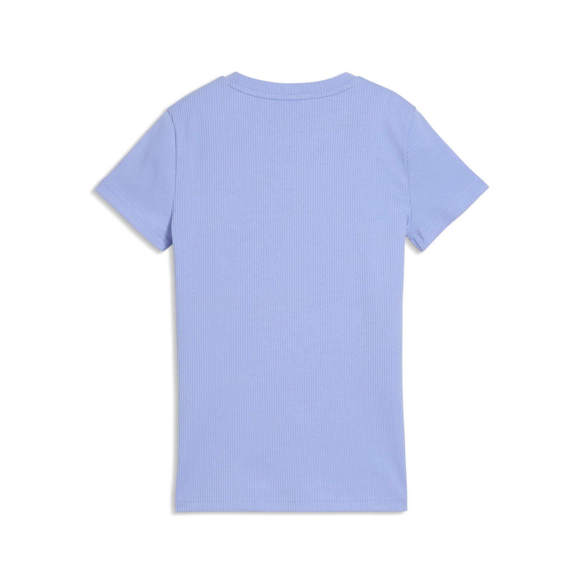 PUMA T-Shirt ESS ELEVATED RIB SLIM TEE G Kurzarm, für Jugendliche, Rundhalsausschnitt