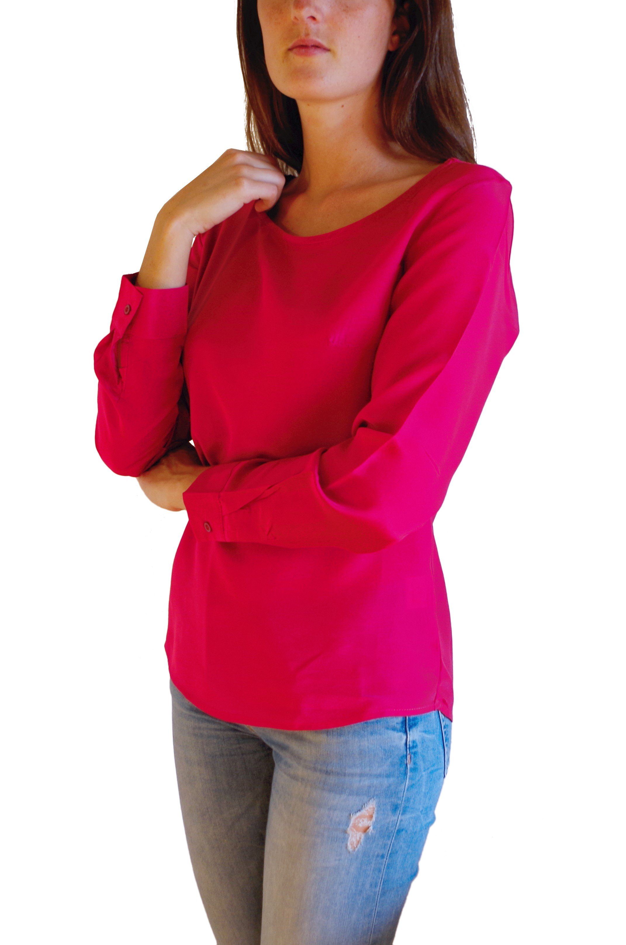 Posh Gear Seidenbluse Damen Bluse Rotondoseta günstig online kaufen