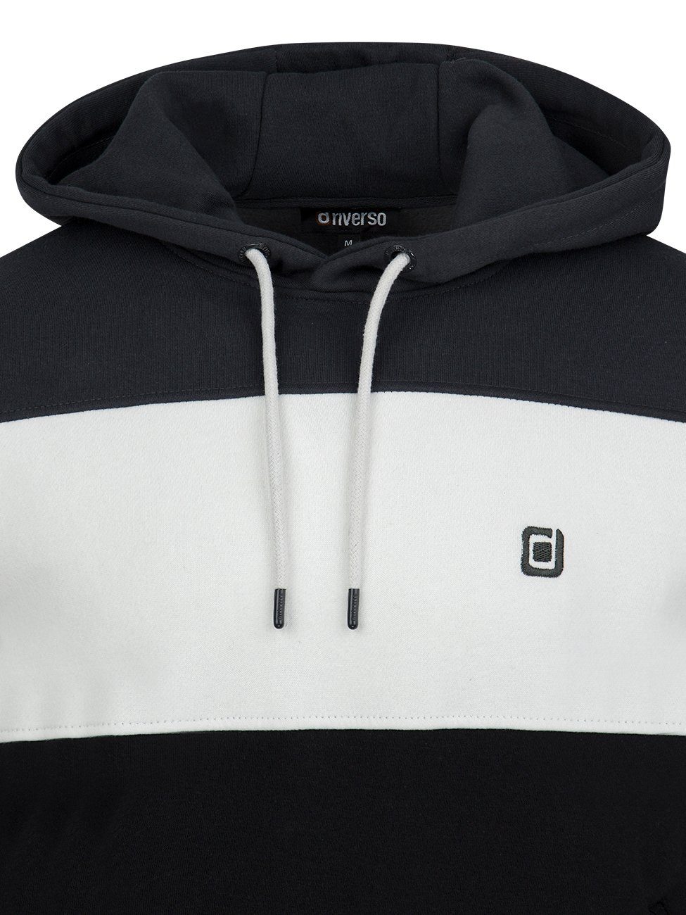 riverso Kapuzenpullover Herren Hoodie RIVRemo Regular Fit Longsleeve Colourblocking Sweatshirt mit Kängurutasche