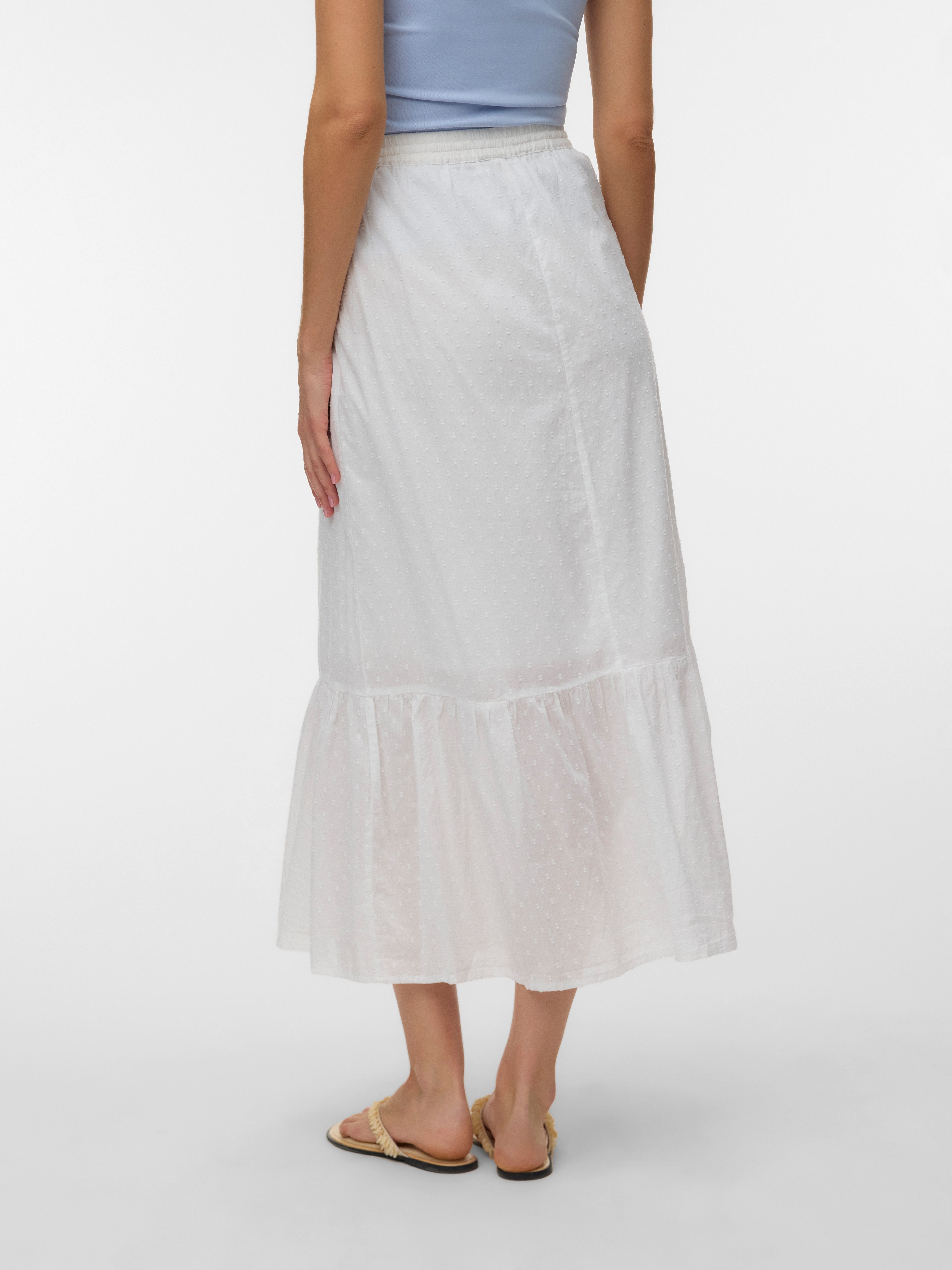 Vero Moda Maxirock VMTRINE MW MAXI SKIRT WVN NOOS Baumwolle günstig online kaufen