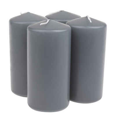 Wiedemann Stumpenkerze »Pillar Candles«, getaucht, 12 cm x 6 cm x 6 cm, 4er-Pack