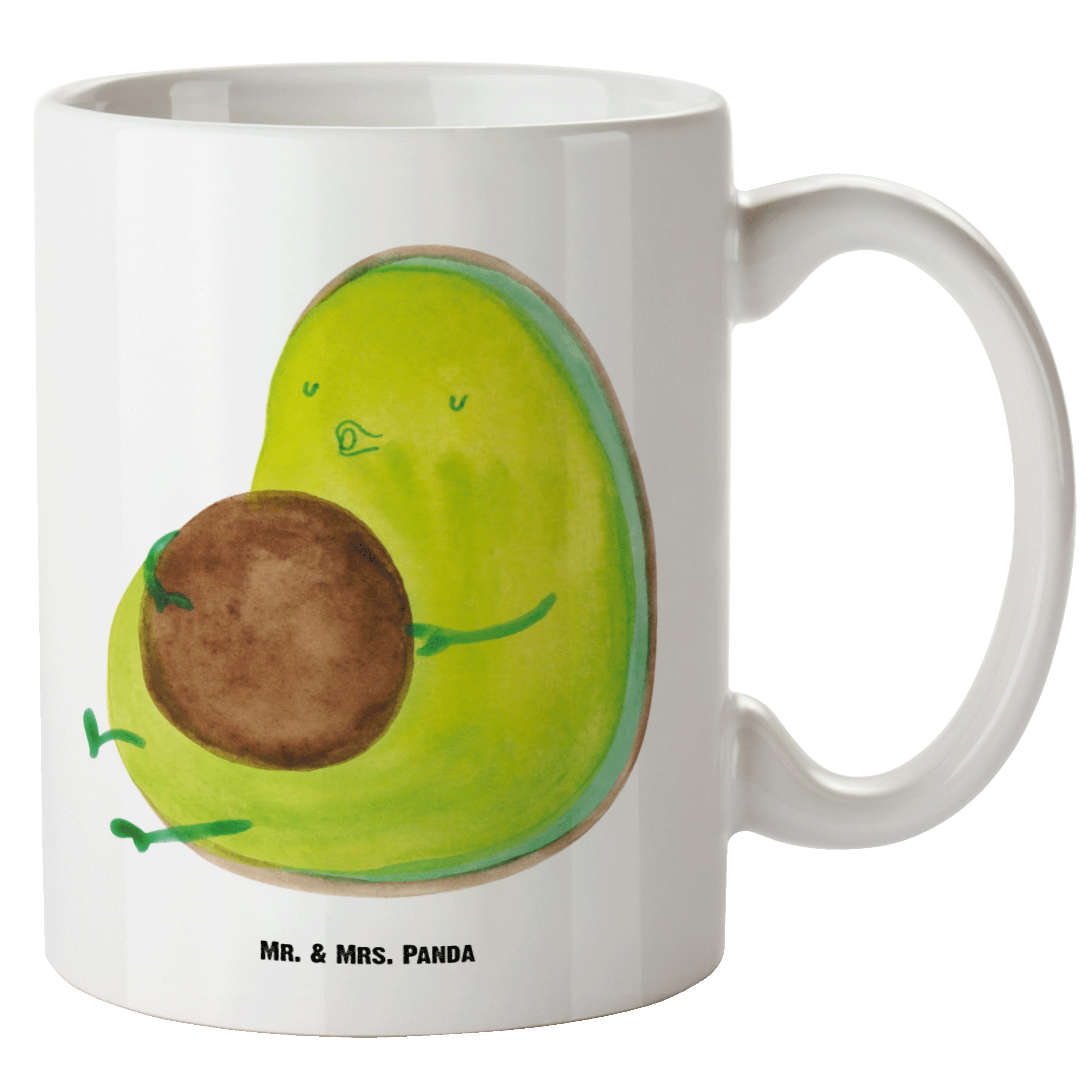 Keramik Grosse XL Teet, Avocado Tasse Mrs. Weiß Panda XL Tasse pfeift Kaffeetasse, Mr. & - - Geschenk, Gesund,