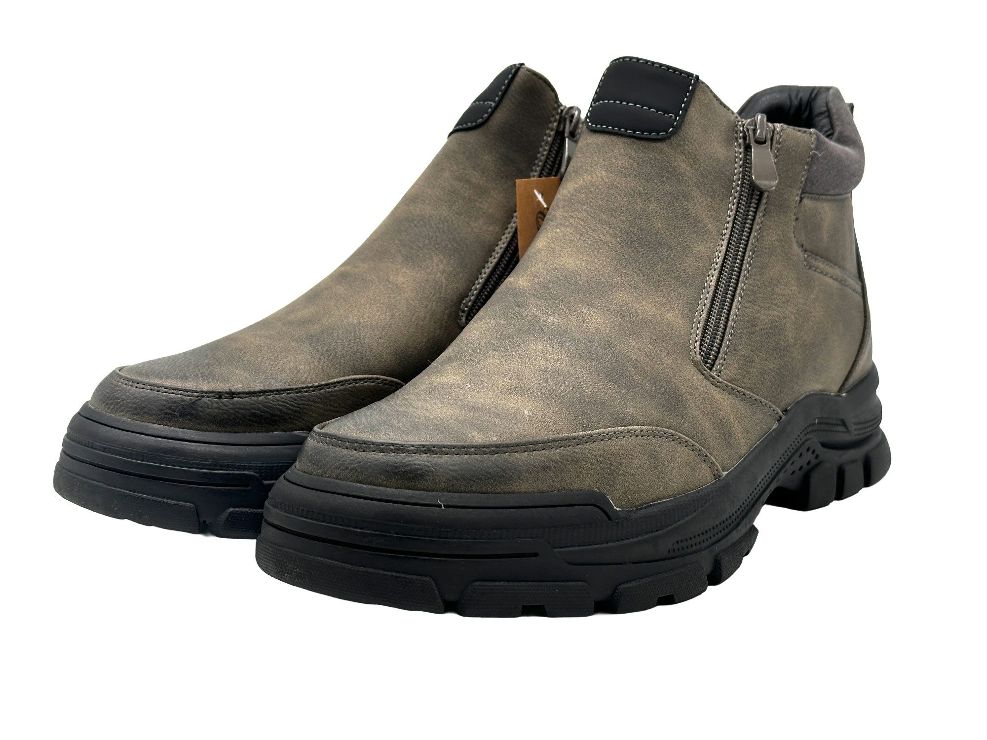 Nowaland Herren Winterstiefeletten mit warmem Innenfutter Winterstiefelette Mit Reißverschluss, warm gefüttert, pflegeleicht