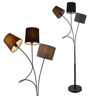 lux.pro Stehlampe, Leuchtmittel wechselbar, »Twist« Moderne Stehlampe Höhe 146, mit verstellbaren Lampenschirmen