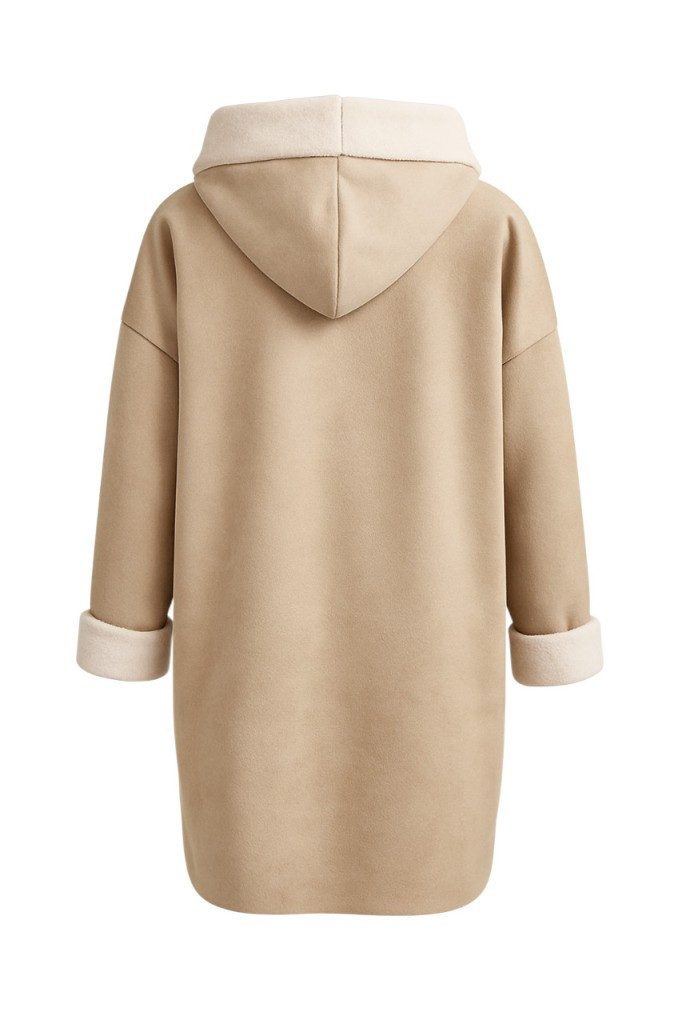 Mississhop Fellimitatmantel Damen Kunstfelljacke mit Kapuze günstig online kaufen