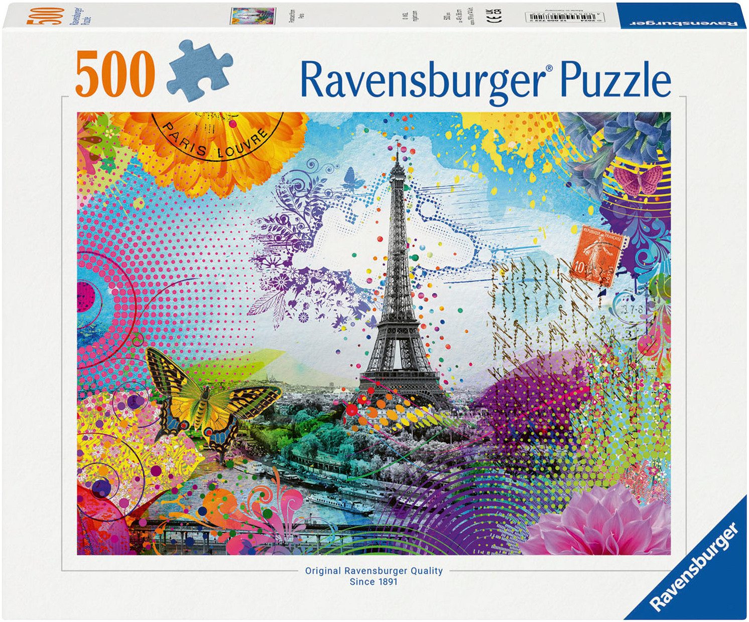 Ravensburger Puzzle Postkarte aus Paris, 500 Puzzleteile, Made in Germany günstig online kaufen