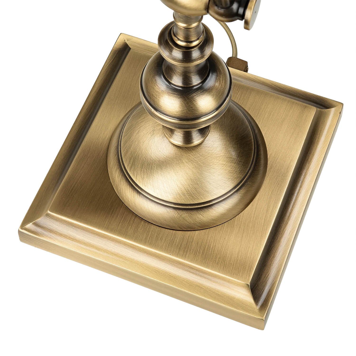 Bronze LAMPADE ohne Schreibtischlampe Leuchtmittel, SCRIVANIA, Handarbeit H:39cm Messing massiv E14 Verstellbare Licht-Erlebnisse Tischlampe