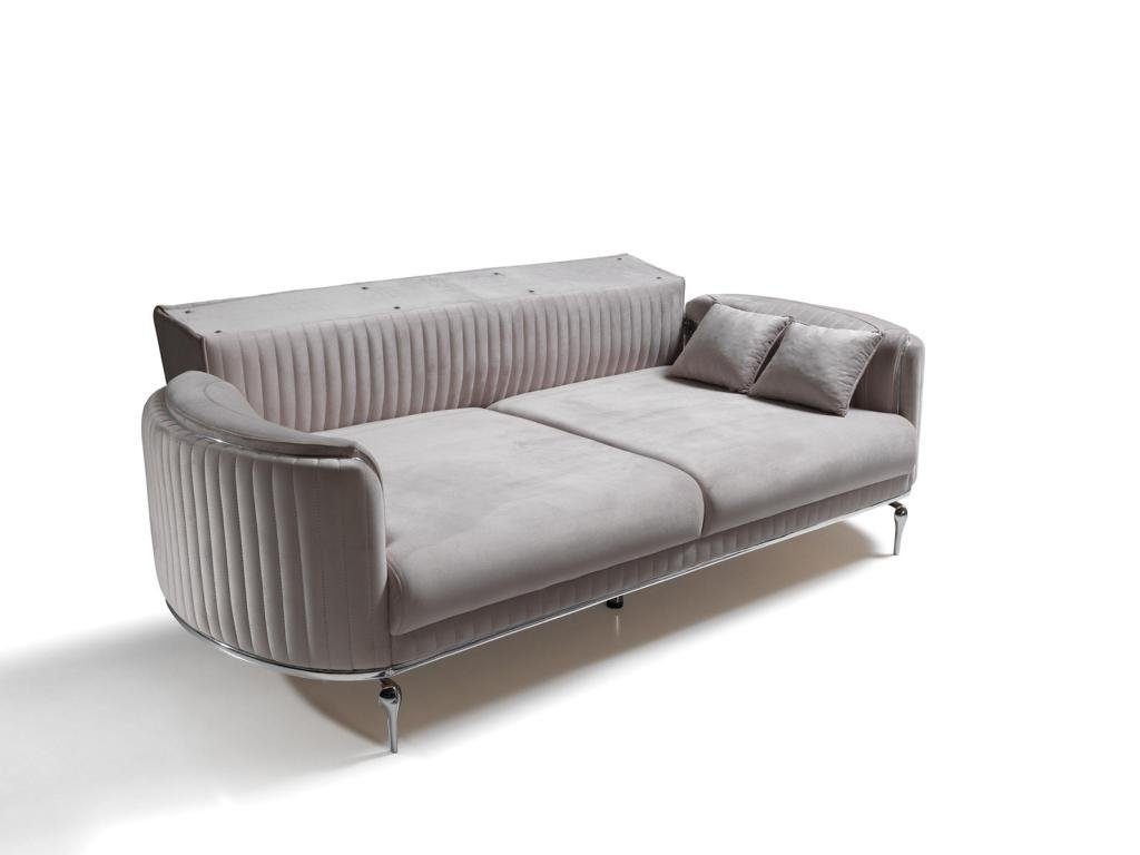 Made Wohnzimmer Möbel Sitzer (Nur Set in JVmoebel Modern 3 Textil + Sitzer Europe Sessel), Wohnzimmer-Set Sofagarnitur, 2x Luxus Sofa 331