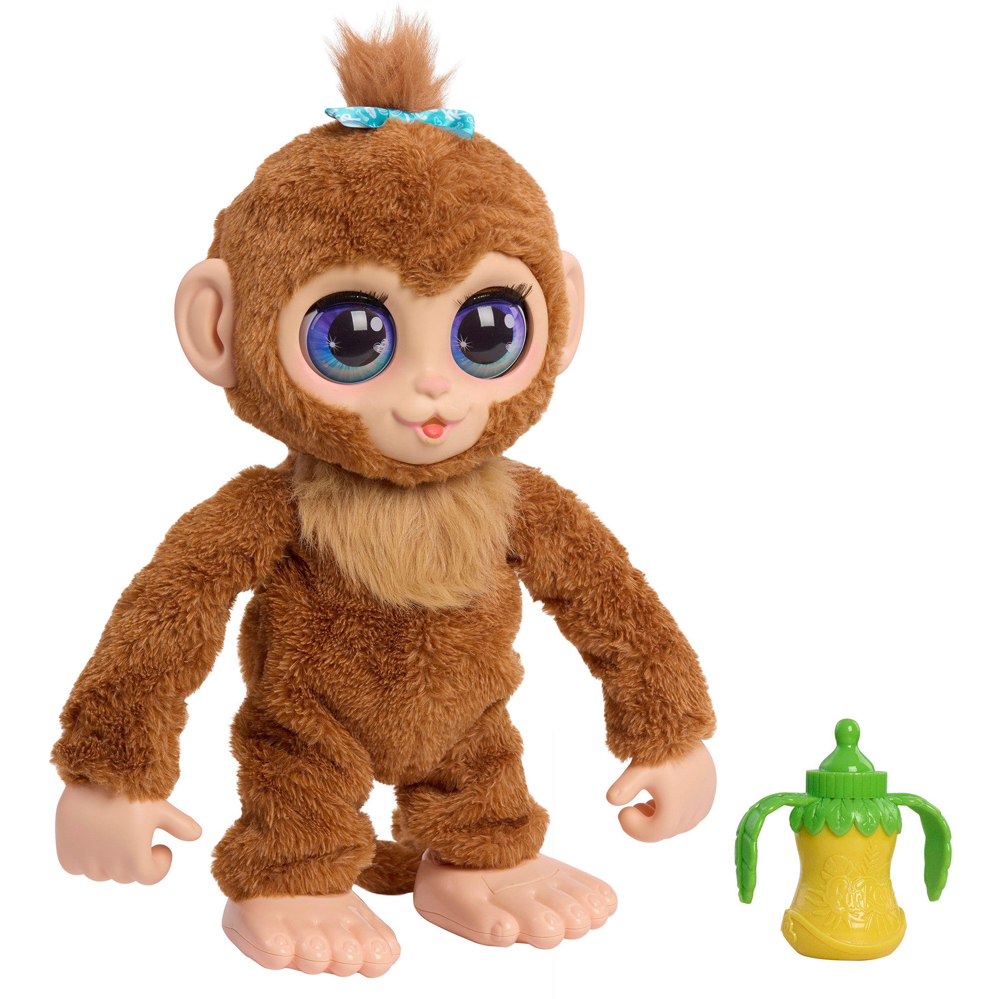 Just Play Kuscheltier Just Play furReal Peanut laufender Affe mit