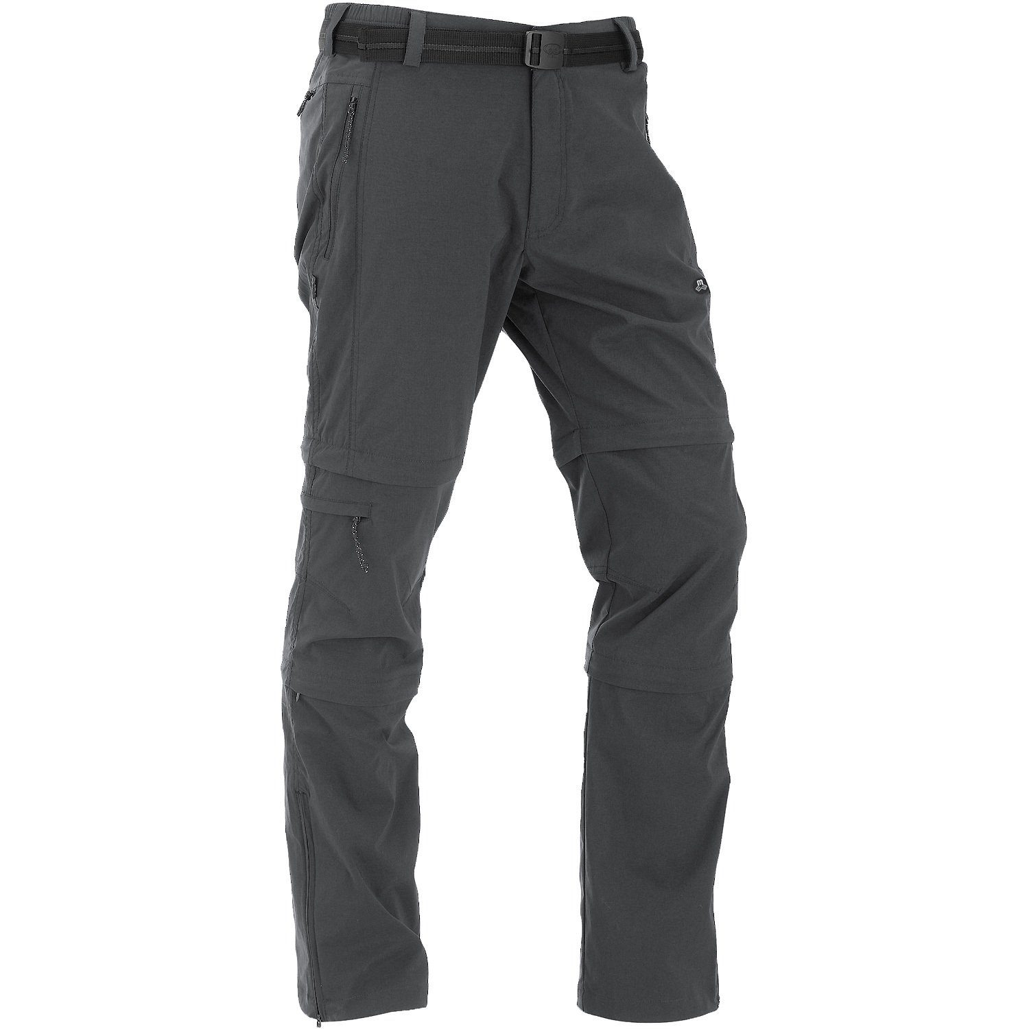 Maul Sport® Zip-off-Hose Outdoorhose Doppel Zip-off Kematstein Grau