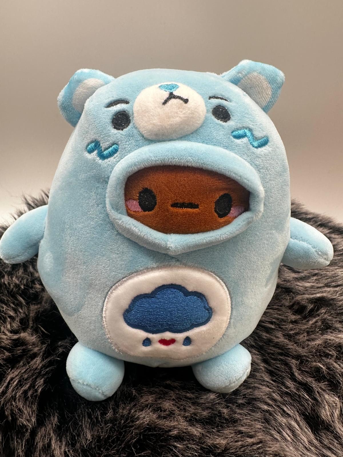 Kawaii Kuscheltier Kawaii Glücksbärchi Kuscheltier Plüsch 17 Plüsch Brumm Bärchi blau (1-St), Glücksbärchi Plüschtier Kuscheltier Figur Plüschtier