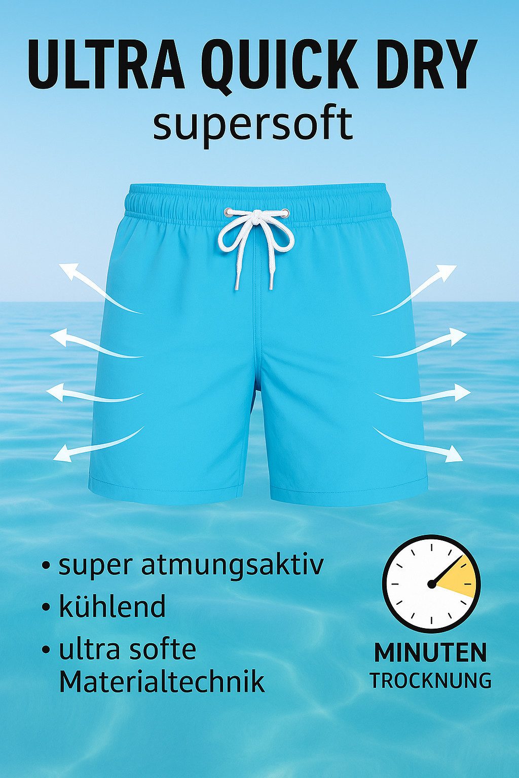 RedBridge Badeshorts Extrem schnelltrocknend – Atmungsaktiv, kühlend & supe günstig online kaufen