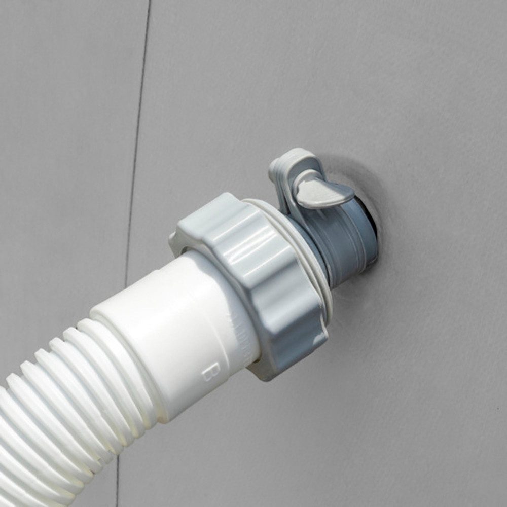 Intex Poolschlauch Pumpenschlauch Pooladapter, Der 1,5 m lange Poolschlauch (32 mm), (Spar-Set, 1 St., Poolpumpen), Typ B 2er-Set ermöglicht den reibungslosen Anschluss