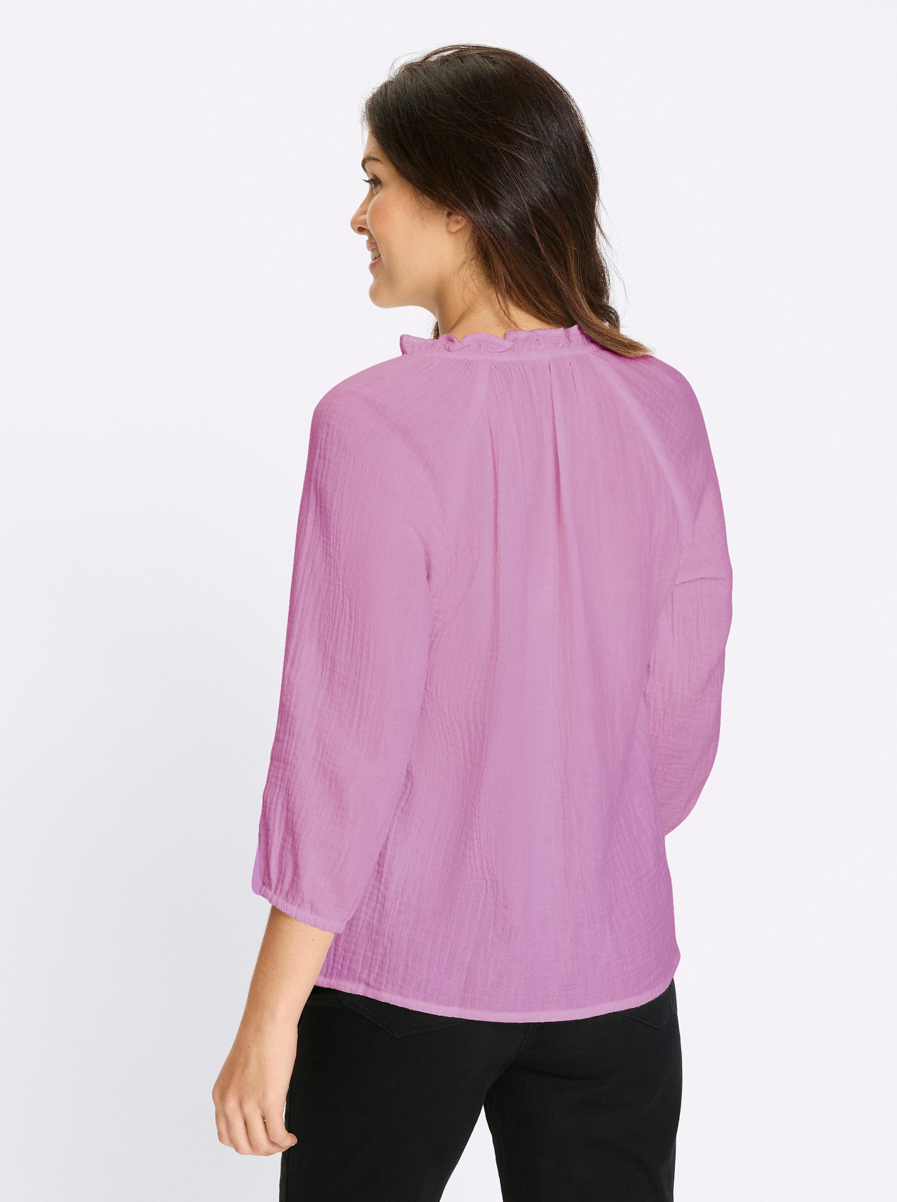 Sieh an! Klassische Bluse Schlupf-Bluse . günstig online kaufen