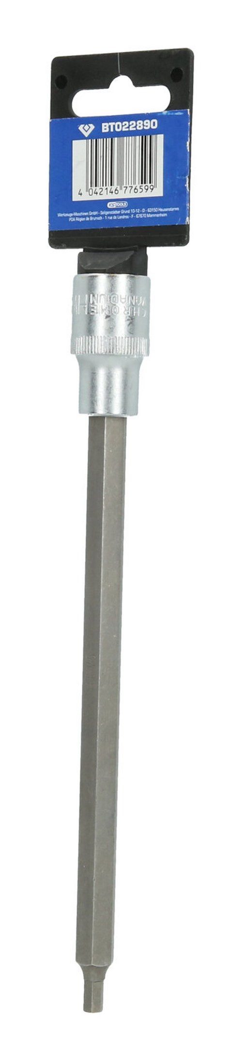 Brilliant Tools Sechskant-Bit, 1/2" Innensechskant Stecknuss, 200 mm lang, 5 mm