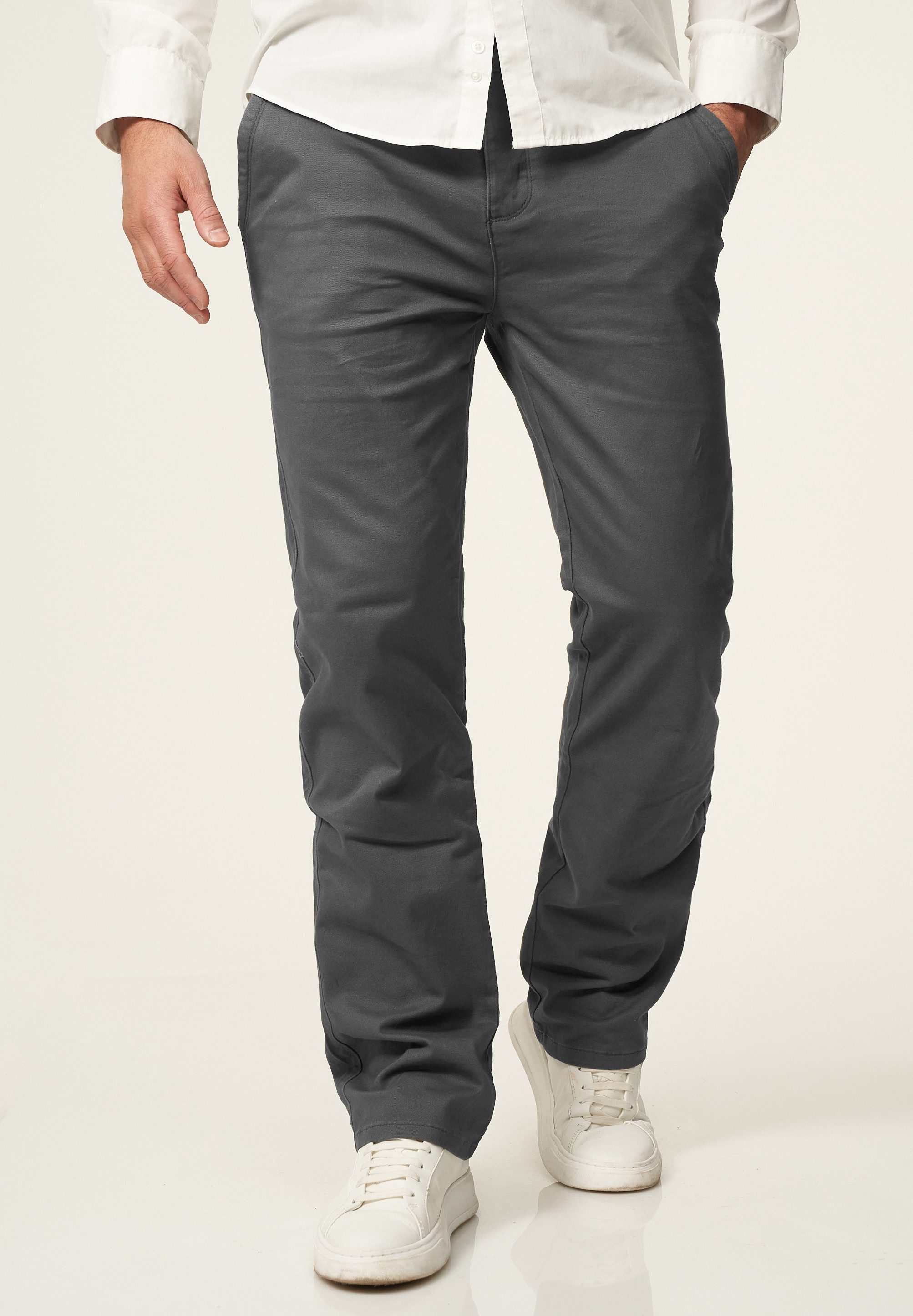 DAILY COTTON Chinohose DCDAVIE Herren Chino Hose Elastische Jeans Stoffhose Straight-Fit Casual